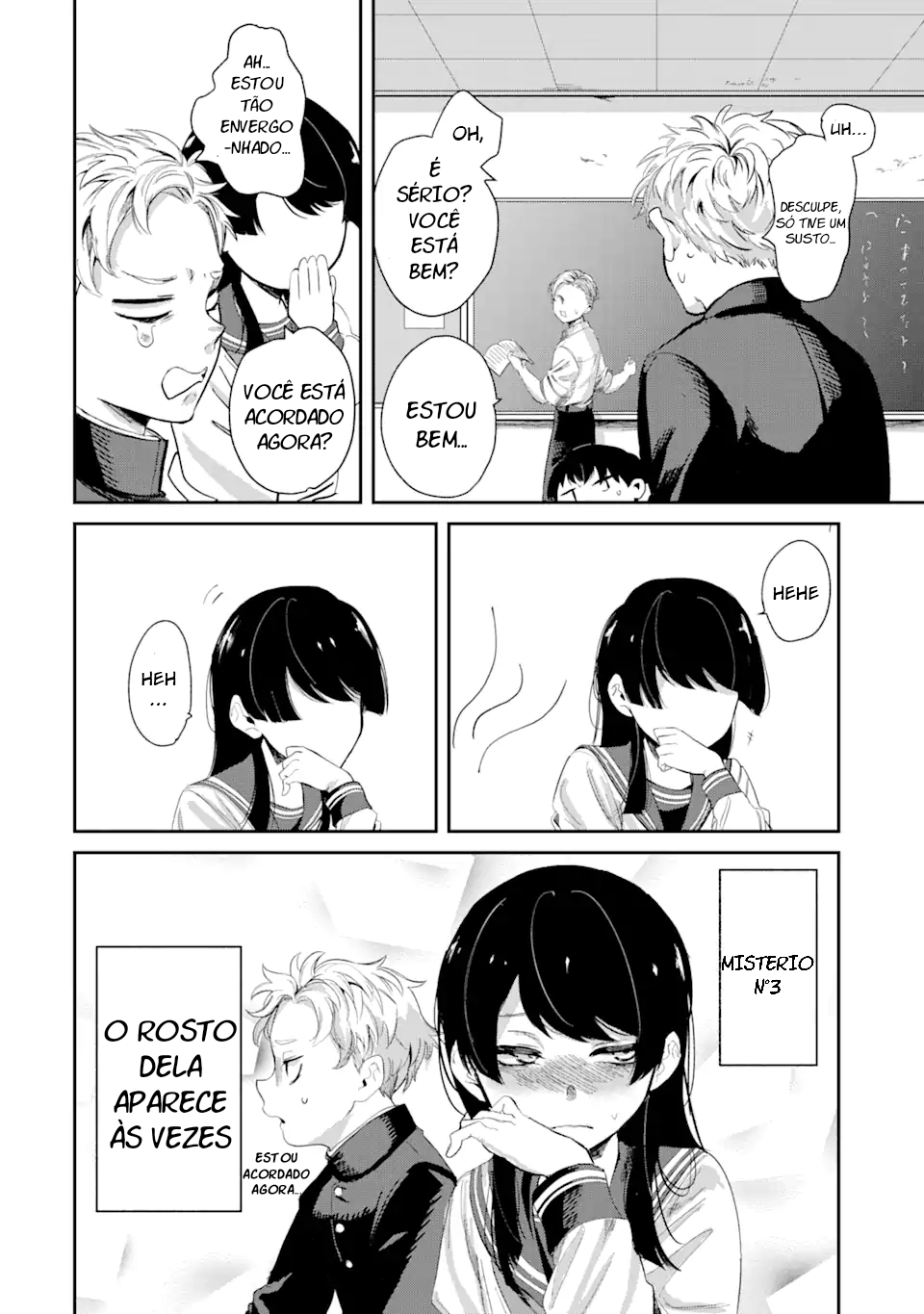 Tonari no Wakao-san wa Miesou de Mienai Não consigo ver o rosto da garota sentada ao meu lado 第10页