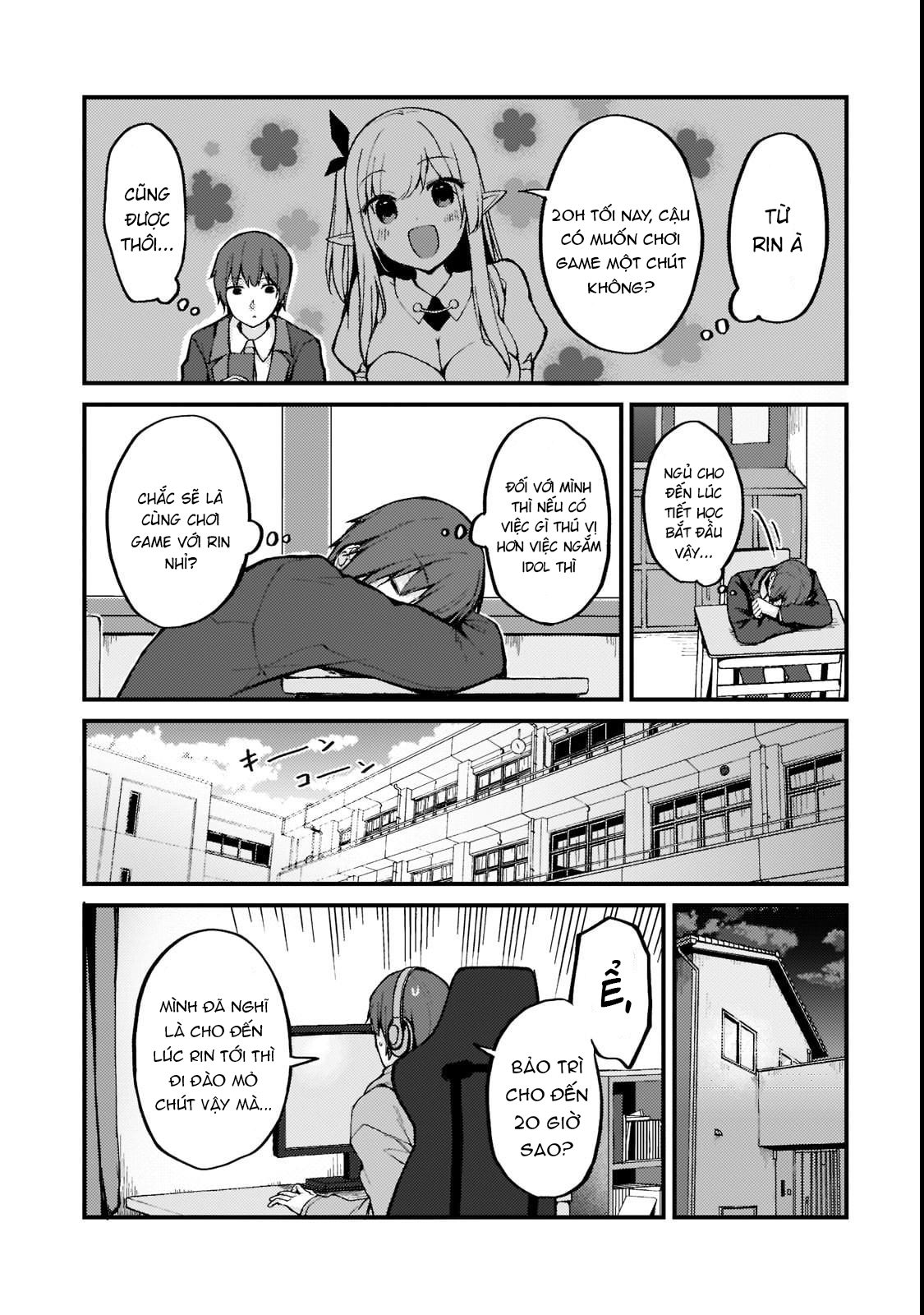 Netoge no Yome ga Ninki Idol datta: Cool kei no Kanojo wa Genjitsu demo Yome no Tsumori de Iru Rin và Rinka Mizuki 第20页