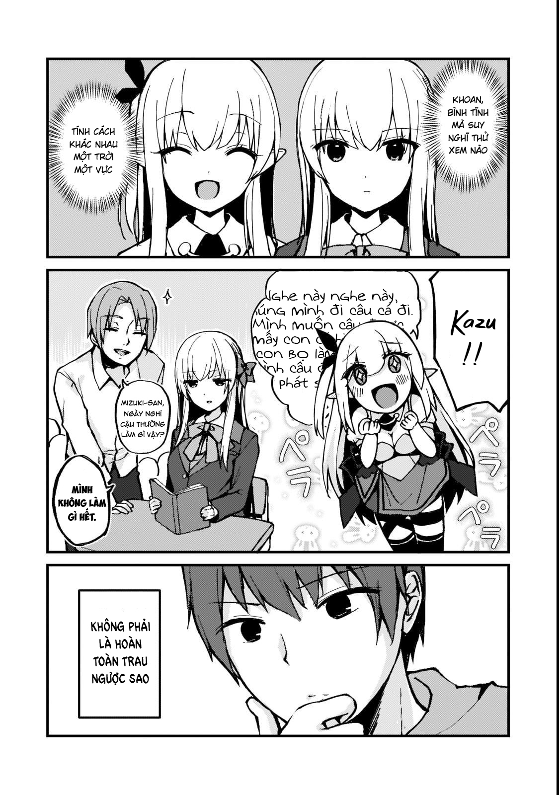 Netoge no Yome ga Ninki Idol datta: Cool kei no Kanojo wa Genjitsu demo Yome no Tsumori de Iru Rin và Rinka Mizuki 第37页