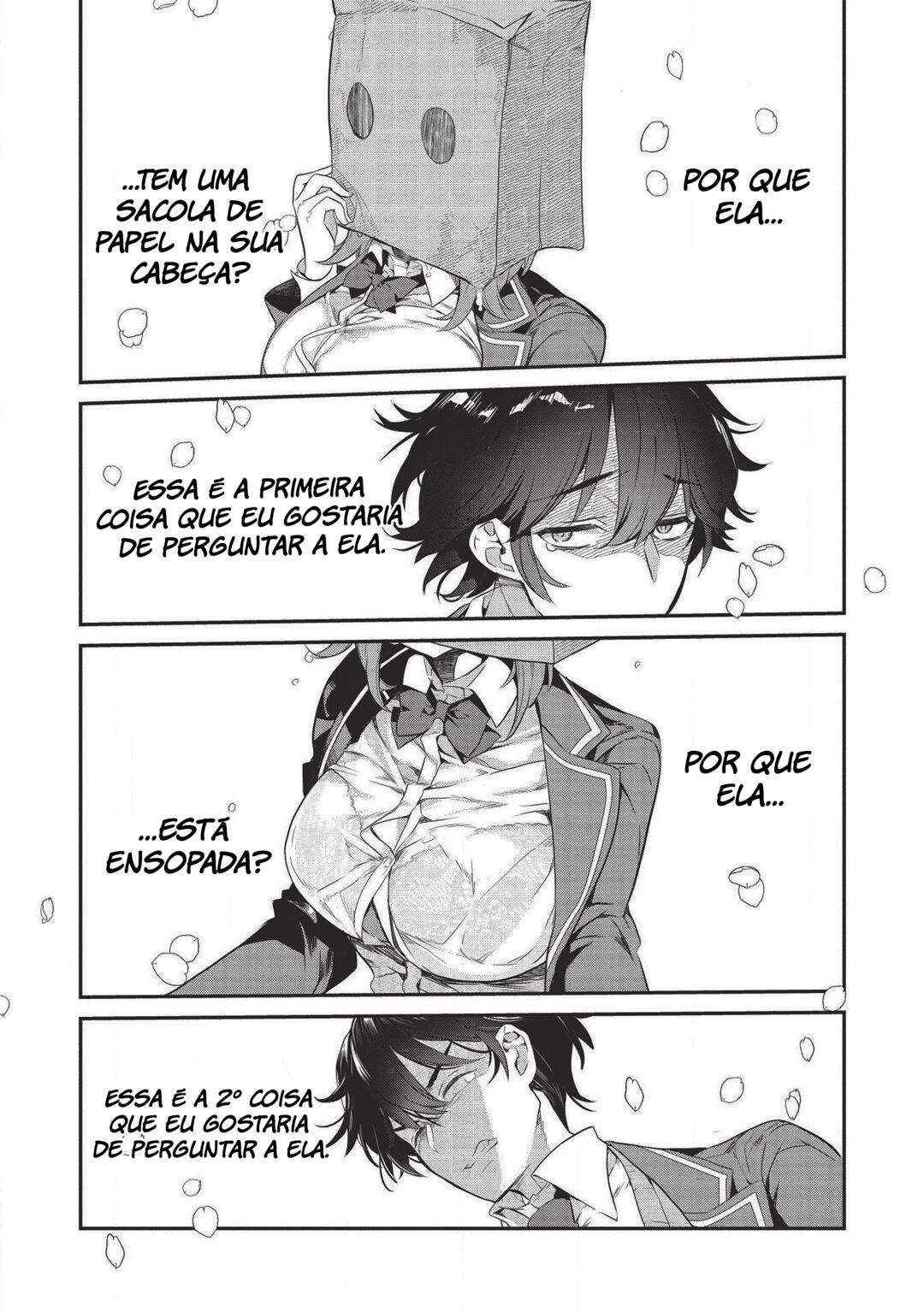 Kamiyama-san no Kamibukuro no Naka ni wa Saco 1: O Encontro Totalmente Inesperado com a Garota da Sacola de Papel. 第4页
