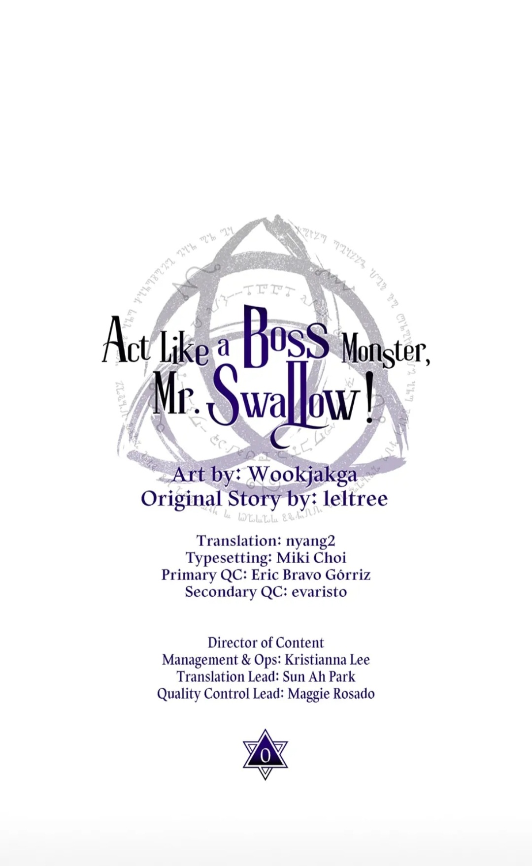 Act Like a Boss Monster, Mr. Swallow! Ch. 0 第1页