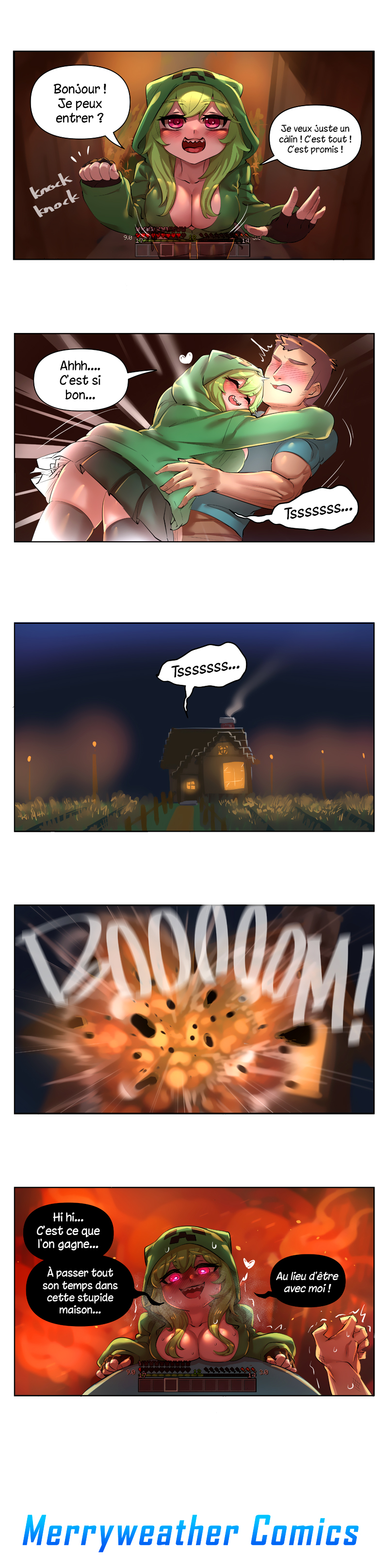 Minecraft - Anime Edition (Doujinshi) Visite de Creeper-chan 第1页