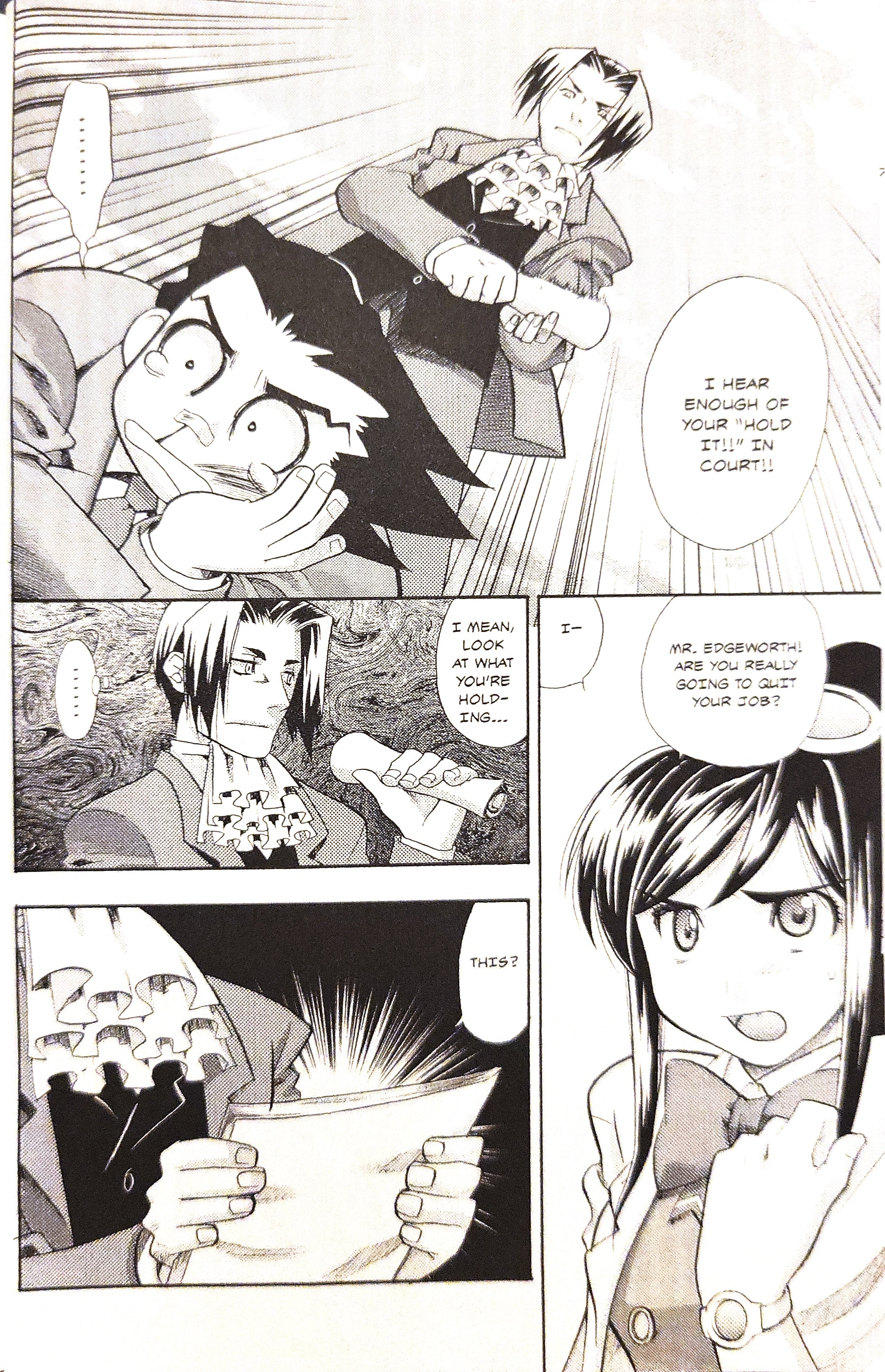Gyakuten Saiban Official Anthology Comic: Naruhodou-hen Yesterday's Enemy, Today's Friend (crossed out) Enemy - by Wataru Akizuki 第12页