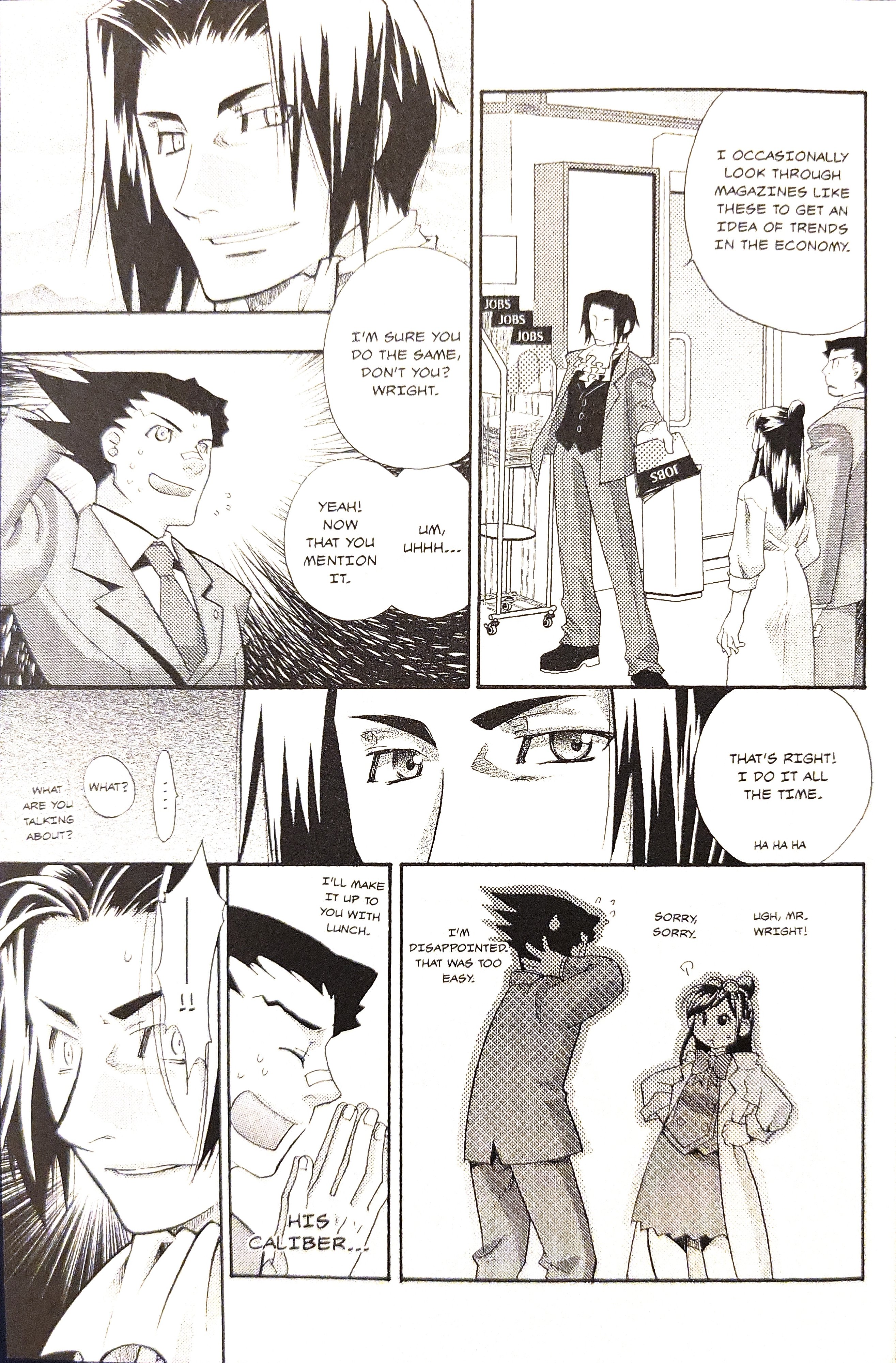 Gyakuten Saiban Official Anthology Comic: Naruhodou-hen Yesterday's Enemy, Today's Friend (crossed out) Enemy - by Wataru Akizuki 第13页