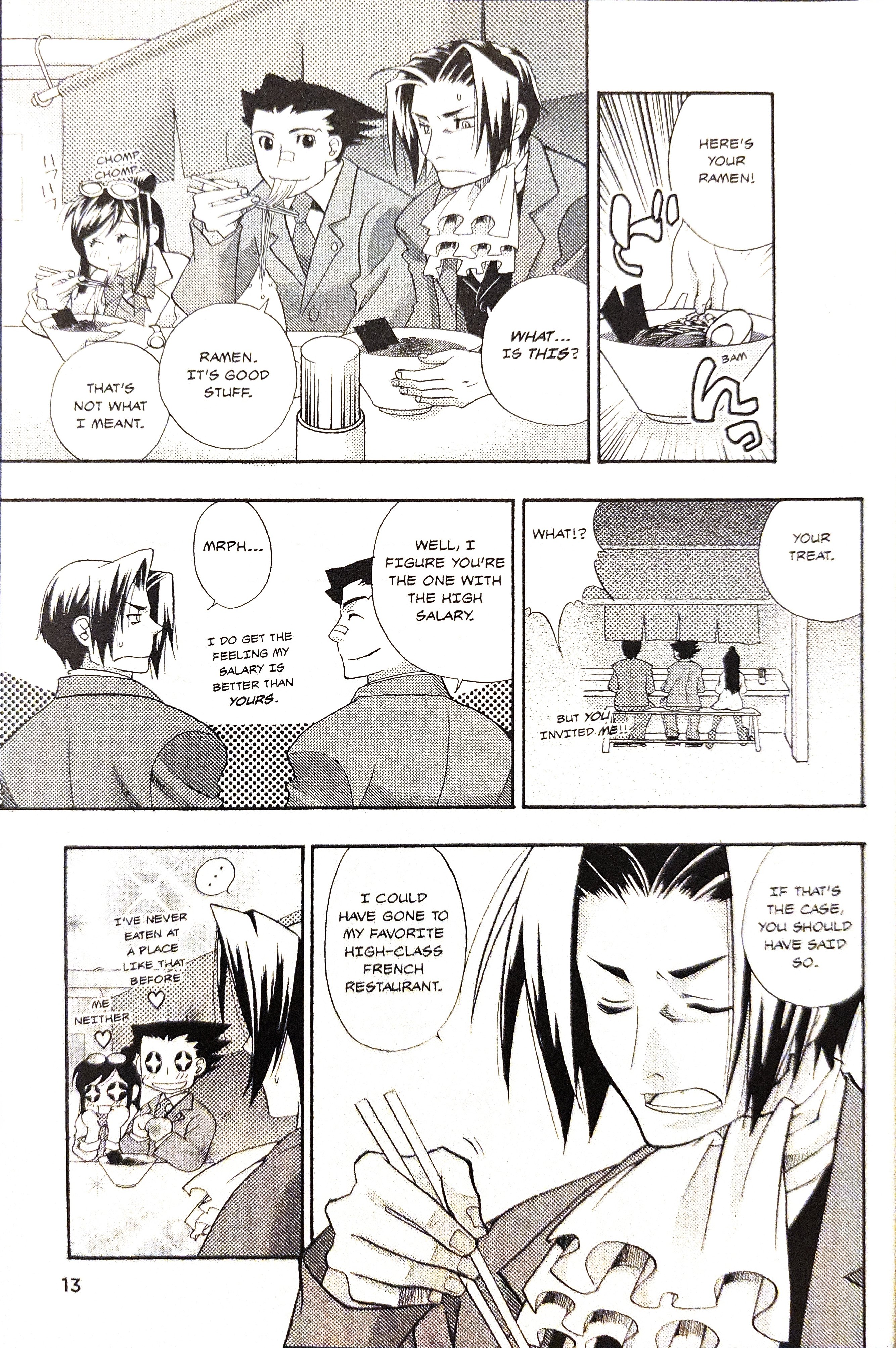 Gyakuten Saiban Official Anthology Comic: Naruhodou-hen Yesterday's Enemy, Today's Friend (crossed out) Enemy - by Wataru Akizuki 第15页