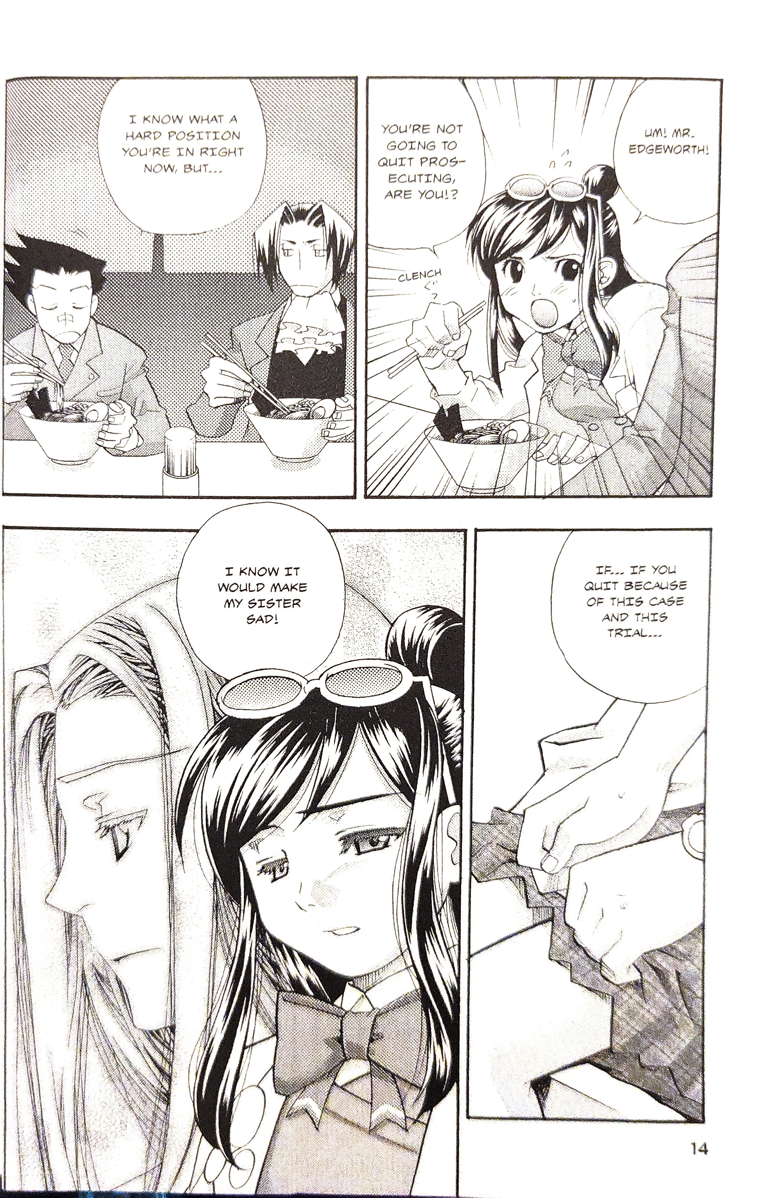 Gyakuten Saiban Official Anthology Comic: Naruhodou-hen Yesterday's Enemy, Today's Friend (crossed out) Enemy - by Wataru Akizuki 第16页