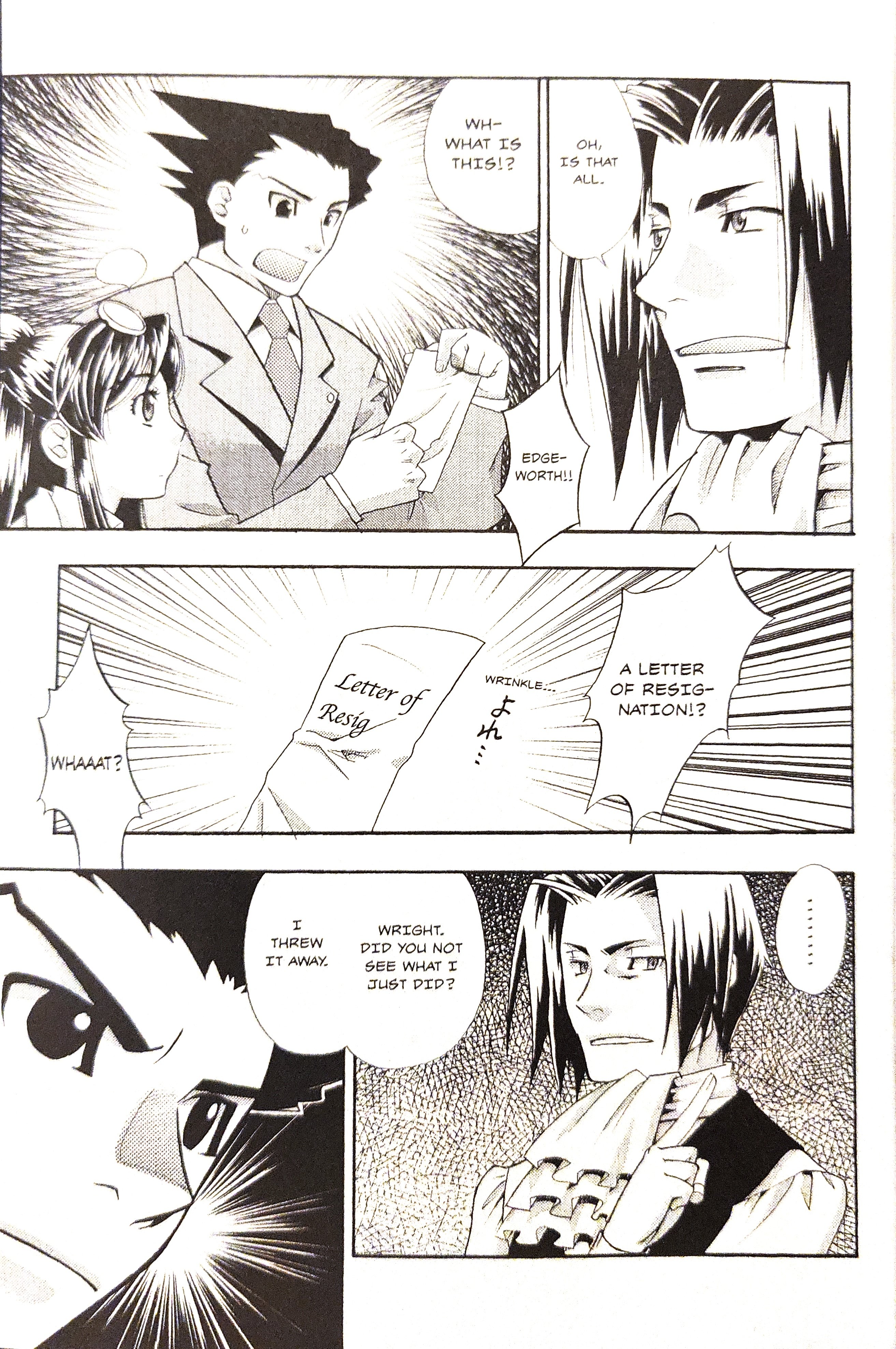 Gyakuten Saiban Official Anthology Comic: Naruhodou-hen Yesterday's Enemy, Today's Friend (crossed out) Enemy - by Wataru Akizuki 第7页