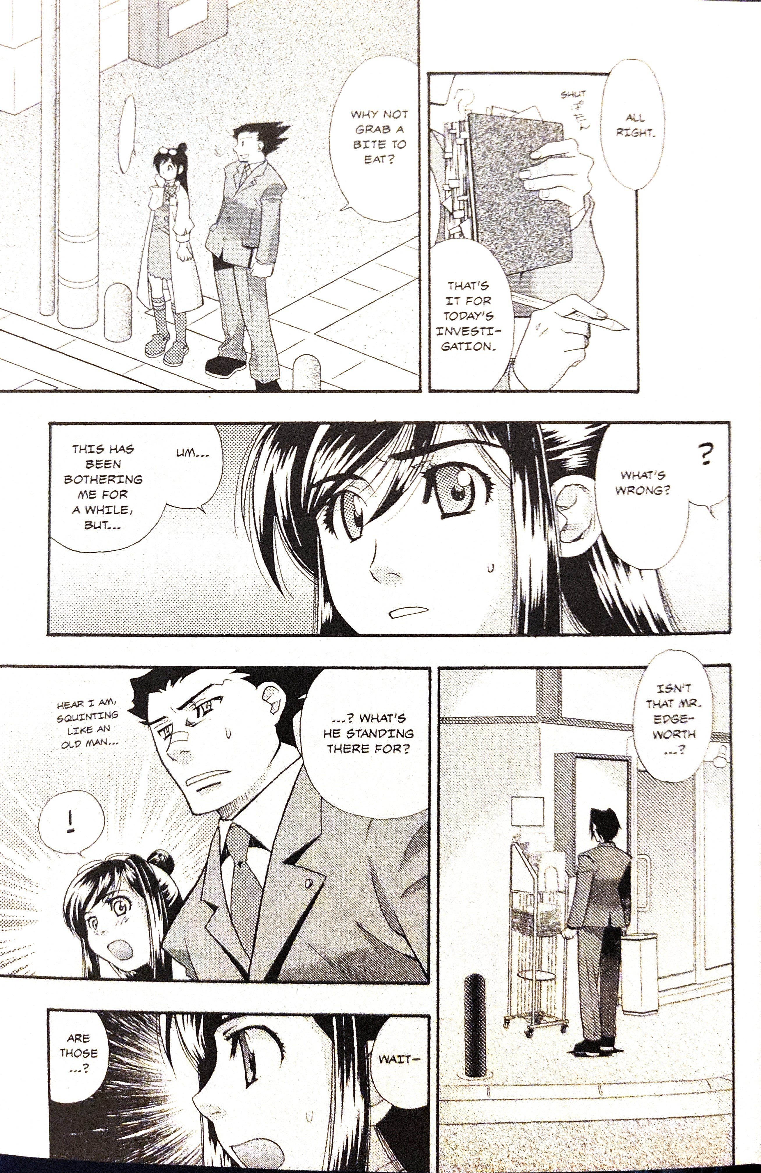 Gyakuten Saiban Official Anthology Comic: Naruhodou-hen Yesterday's Enemy, Today's Friend (crossed out) Enemy - by Wataru Akizuki 第9页