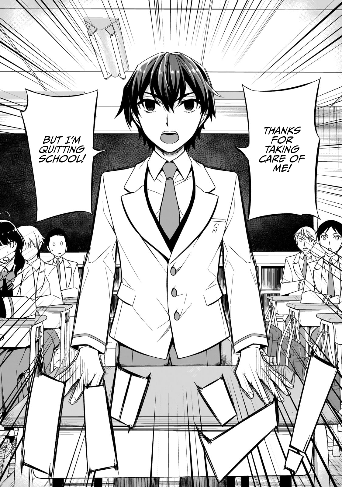 Ore ni Trauma wo Ataeta Joshi-tachi ga Chirachira Mitekuru kedo, Zannen desuga Teokure desu I'm Quitting School! 第7页