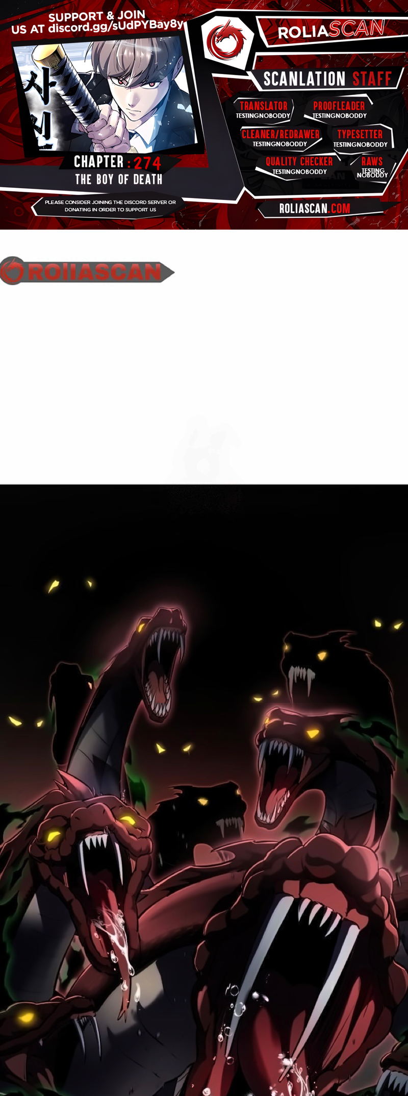 The Boy of Death Ch. 274 第1页