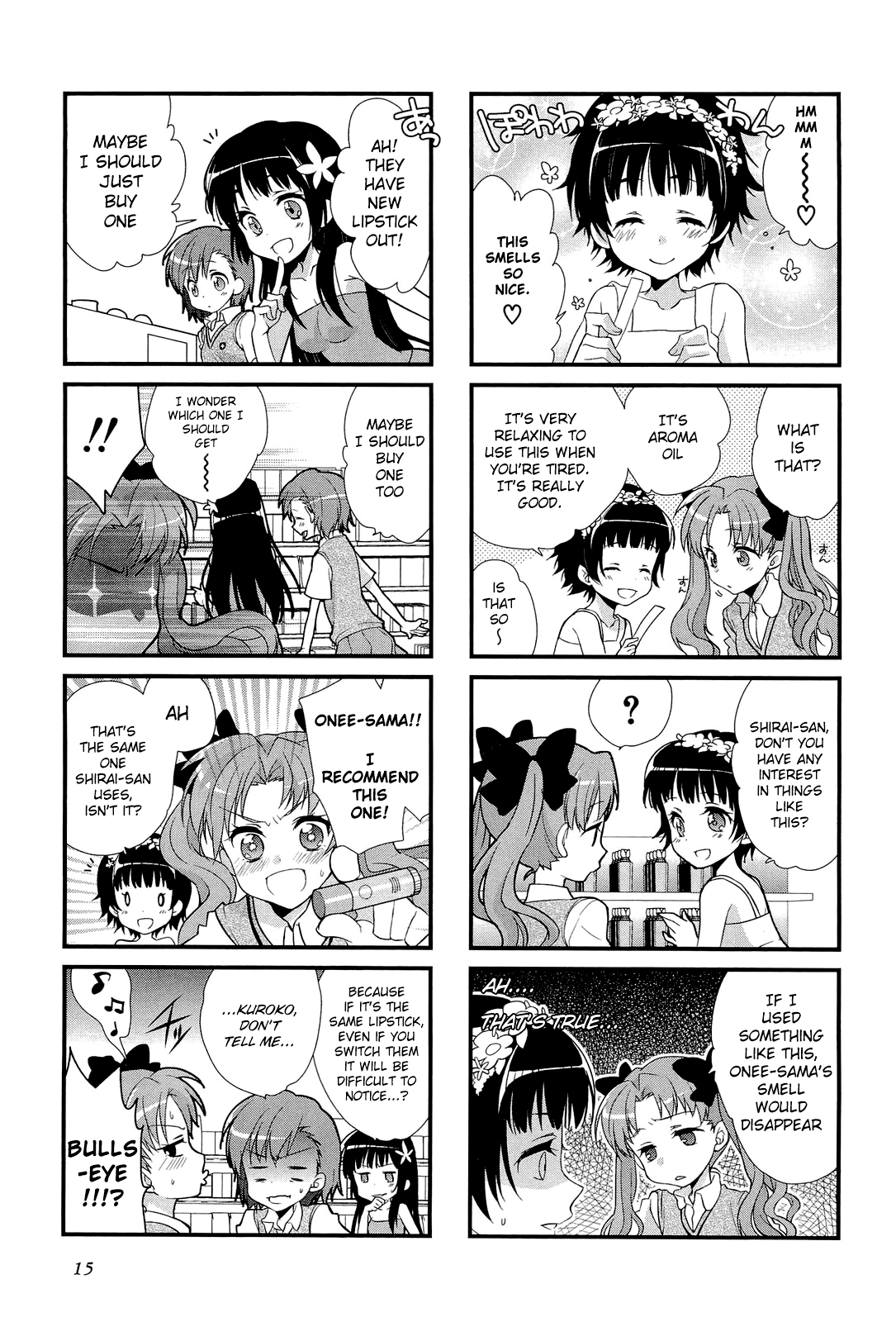 4-koma Koushiki Anthology - Toaru Kagaku no Railgun x Toaru Majutsu no Index Suki Suki Daisuki Onee-sama (by Dokuta Pepako) 第5页