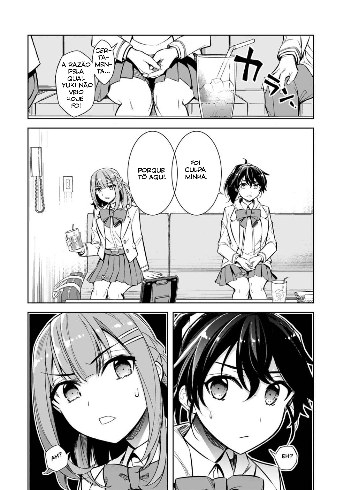 Ore ni Trauma wo Ataeta Joshi-tachi ga Chirachira Mitekuru kedo, Zannen desuga Teokure desu "Estou saindo da escola" 第26页