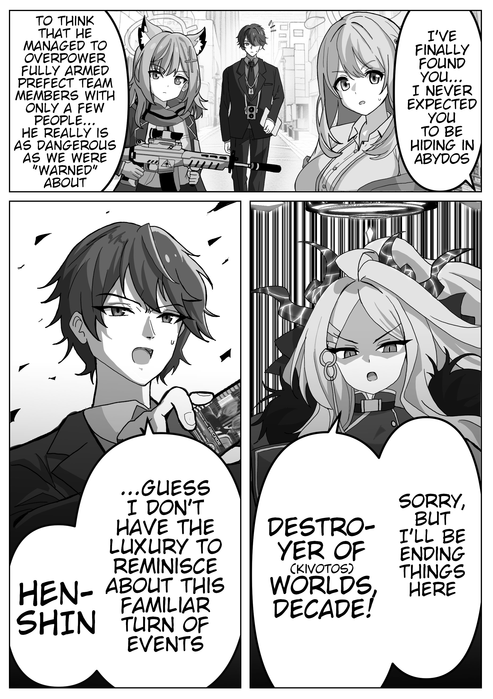 Blue Archive x Kamen Rider Decade - Schale no Kadoya Tsukasa-sensei Gainen (Doujinshi) Obbligato ♪ The Uninvited Guest 第3页