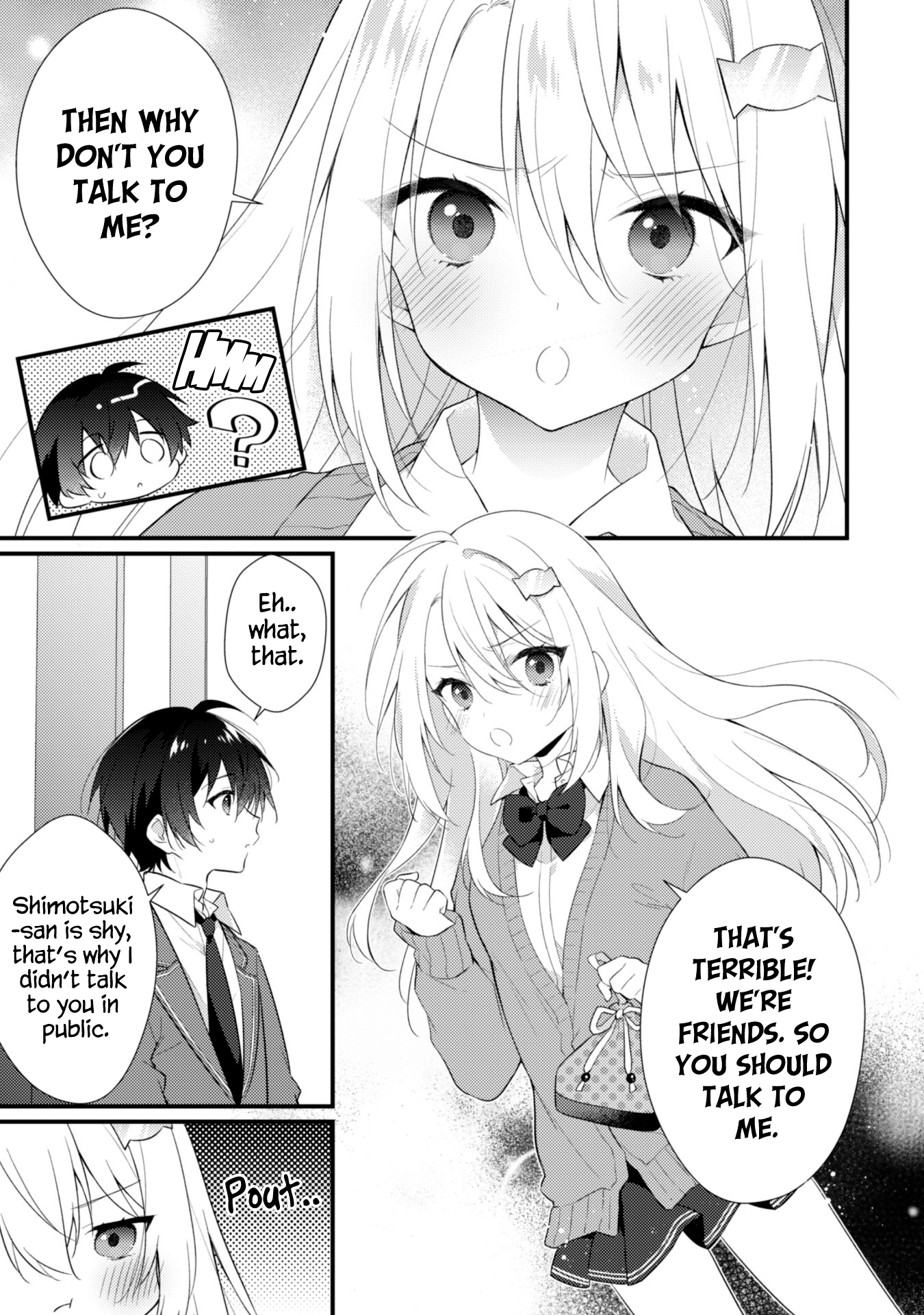Shimotsuki-san wa Mobu ga Suki: Hitomishiri na Kanojo wa Ore ni Dake Dere Amai Vol. 1 Ch. 2 第10页