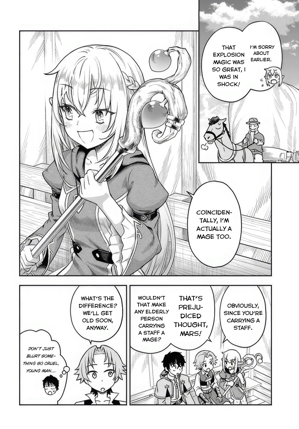 Ore Igai Dare mo Saishu Dekinai Sozai na no ni "Sozai Saishuritsu ga Hikui" to Pawahara suru Osananajimi Renkinjutsushi to Zetsuen shita Senzoku Madoushi, Henkyou no Machi de Slow Life wo Okuritai. A genius alchemist and an incompetent assistant 第28页
