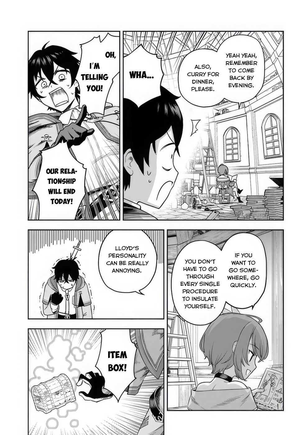 Ore Igai Dare mo Saishu Dekinai Sozai na no ni "Sozai Saishuritsu ga Hikui" to Pawahara suru Osananajimi Renkinjutsushi to Zetsuen shita Senzoku Madoushi, Henkyou no Machi de Slow Life wo Okuritai. A genius alchemist and an incompetent assistant 第10页