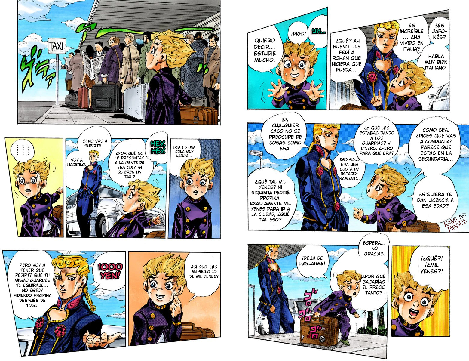 JoJo no Kimyou na Bouken Part 5: Ougon no Kaze (Official Colored) Gold Experience Parte 1 第8页