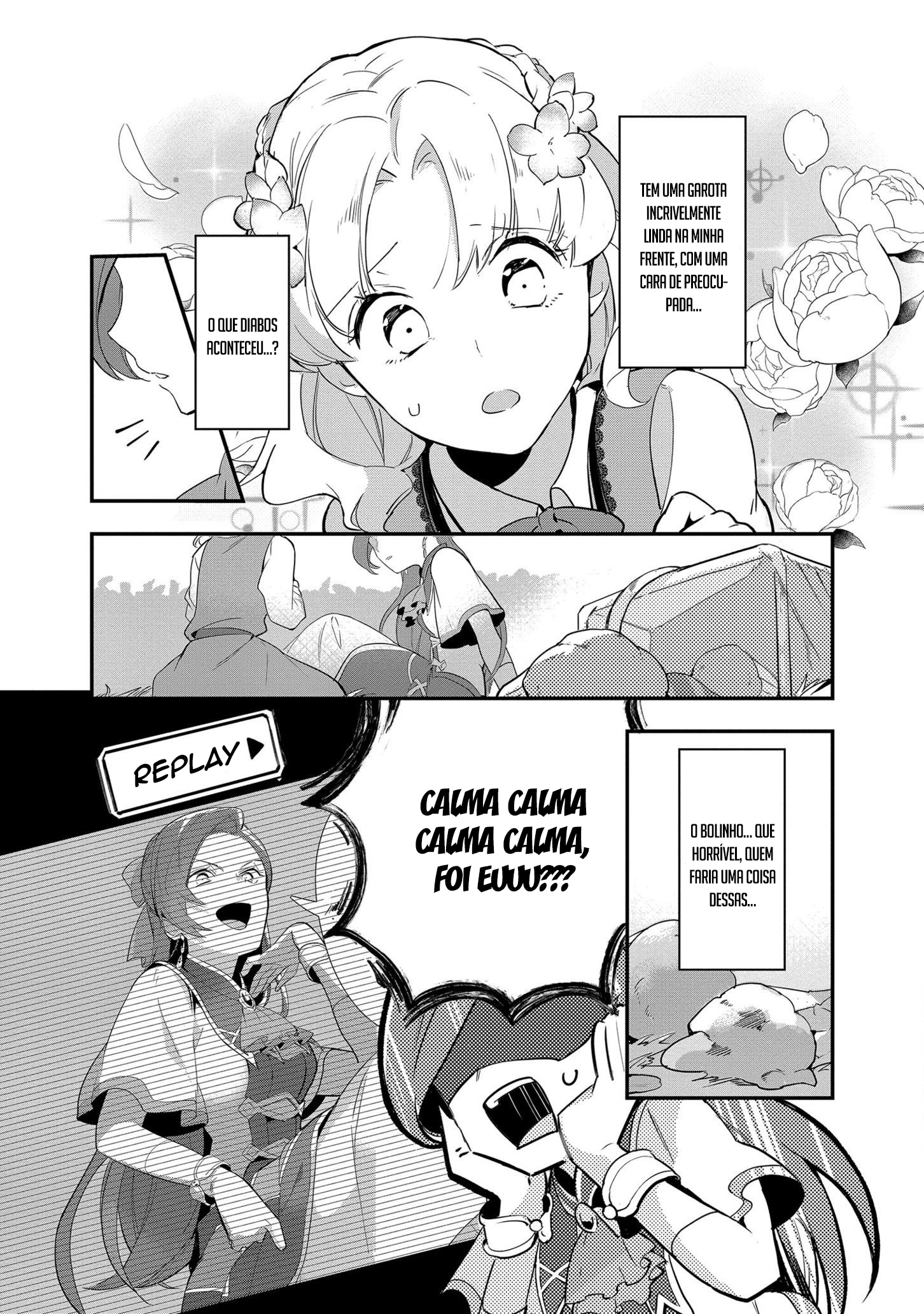 Otome Game no Hametsu Flag shika nai Akuyaku Reijou ni Tensei shite shimatta... Zettai Zetsumei! Hametsu Sunzen Hen Uma menina de 15 anos chamada Katarina recupera as memórias de sua vida passada. 第9页