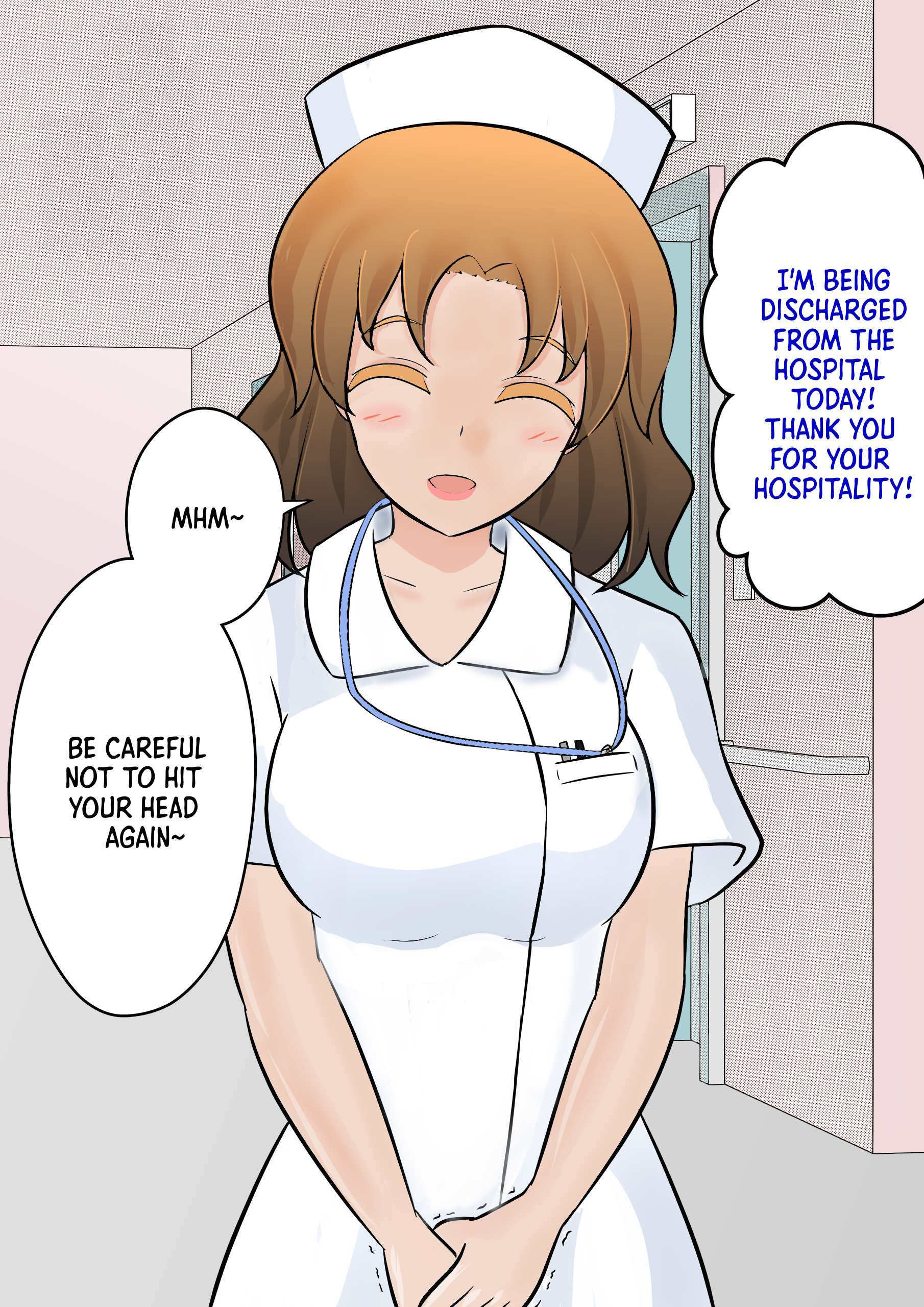 Danjo-hi 1:39 no Heikou Sekai wa Omoi no Hoka Futsuu (Fan Colored) Discharge from hospital 第1页