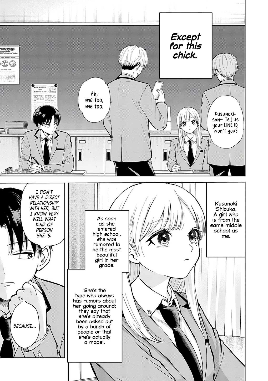 Kusunoki-san wa Koukou Debut ni Shippai Shite Iru I decided to never interact with pretty girls 第5页