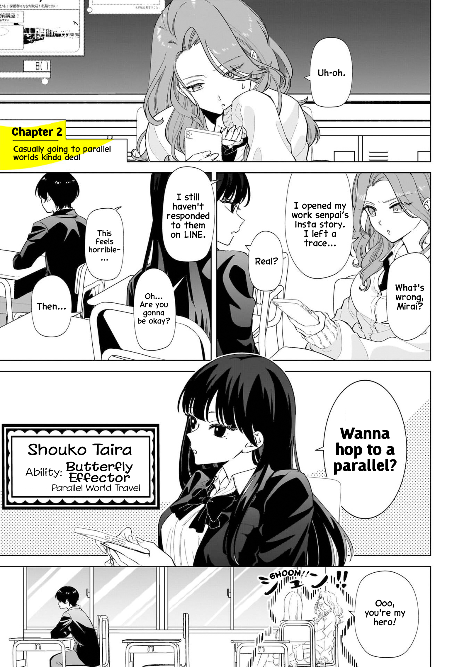 Shiretto Sugee Koto Itteru Gal. - Shiritsu Paranomaru Koukou no Nichijou Casually going to parallel worlds kinda deal 第2页