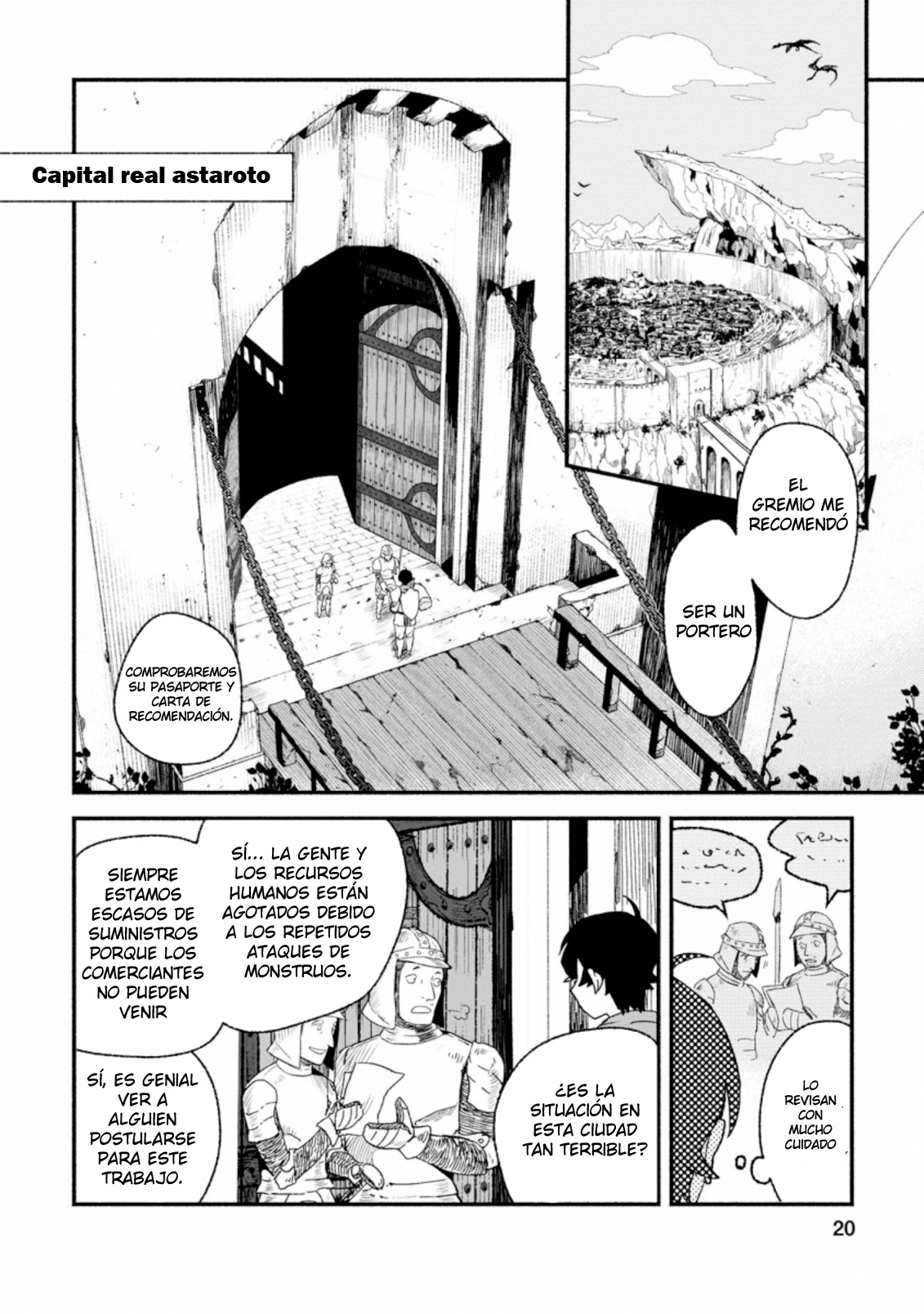 Sono Monban, Saikyou ni Tsuki: Tsuihou Sareta Bougyoryoku 9999 no Senshi, Outo no Monban to shite Musou Suru Capítulo 1 第21页