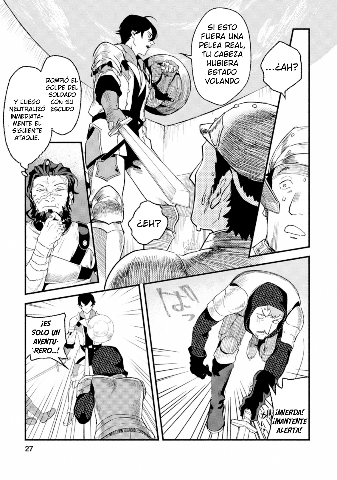Sono Monban, Saikyou ni Tsuki: Tsuihou Sareta Bougyoryoku 9999 no Senshi, Outo no Monban to shite Musou Suru Capítulo 1 第28页