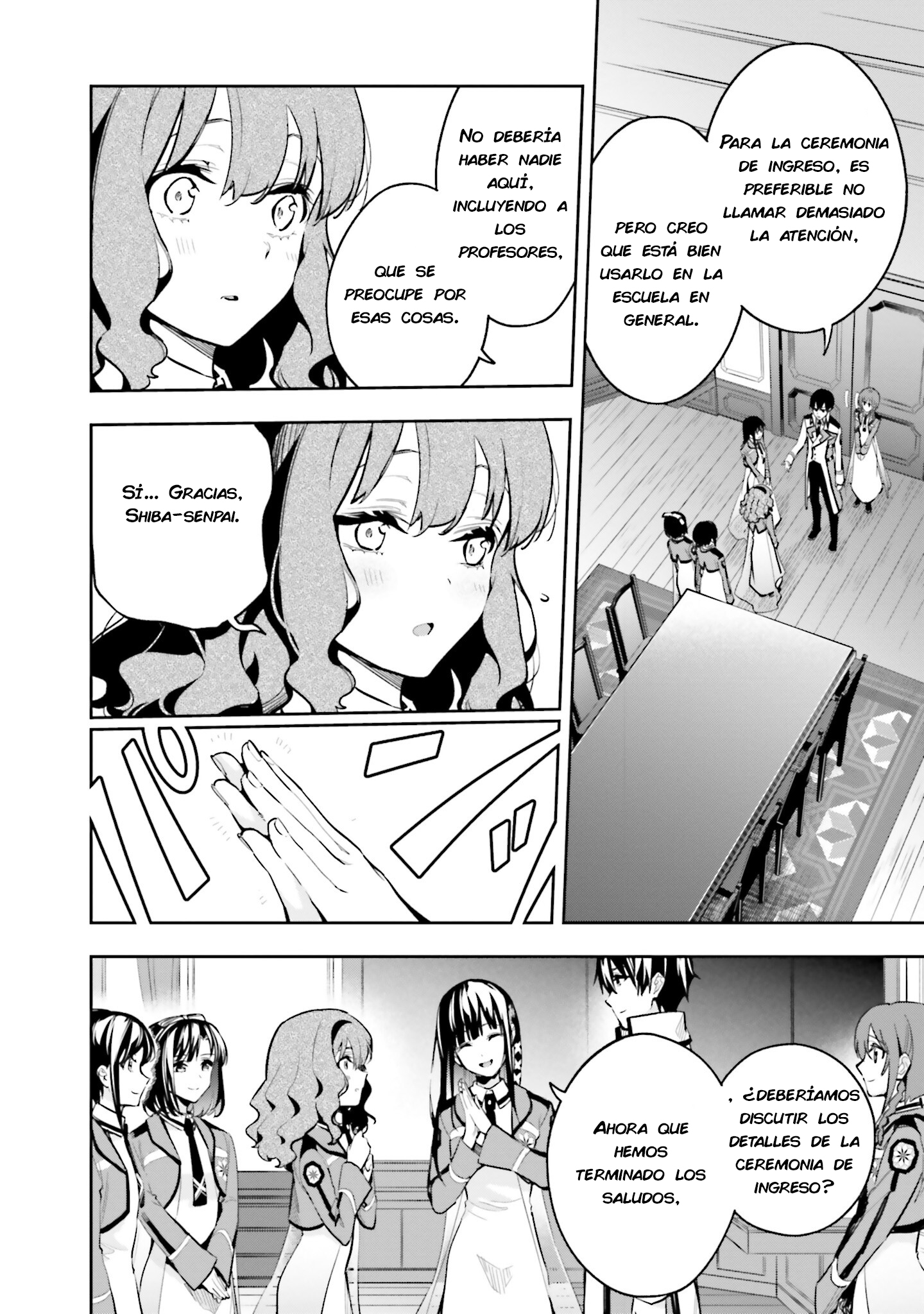Mahouka Koukou no Rettousei - Douran no Joshou-hen Representante de los nuevos estudiantes 第19页