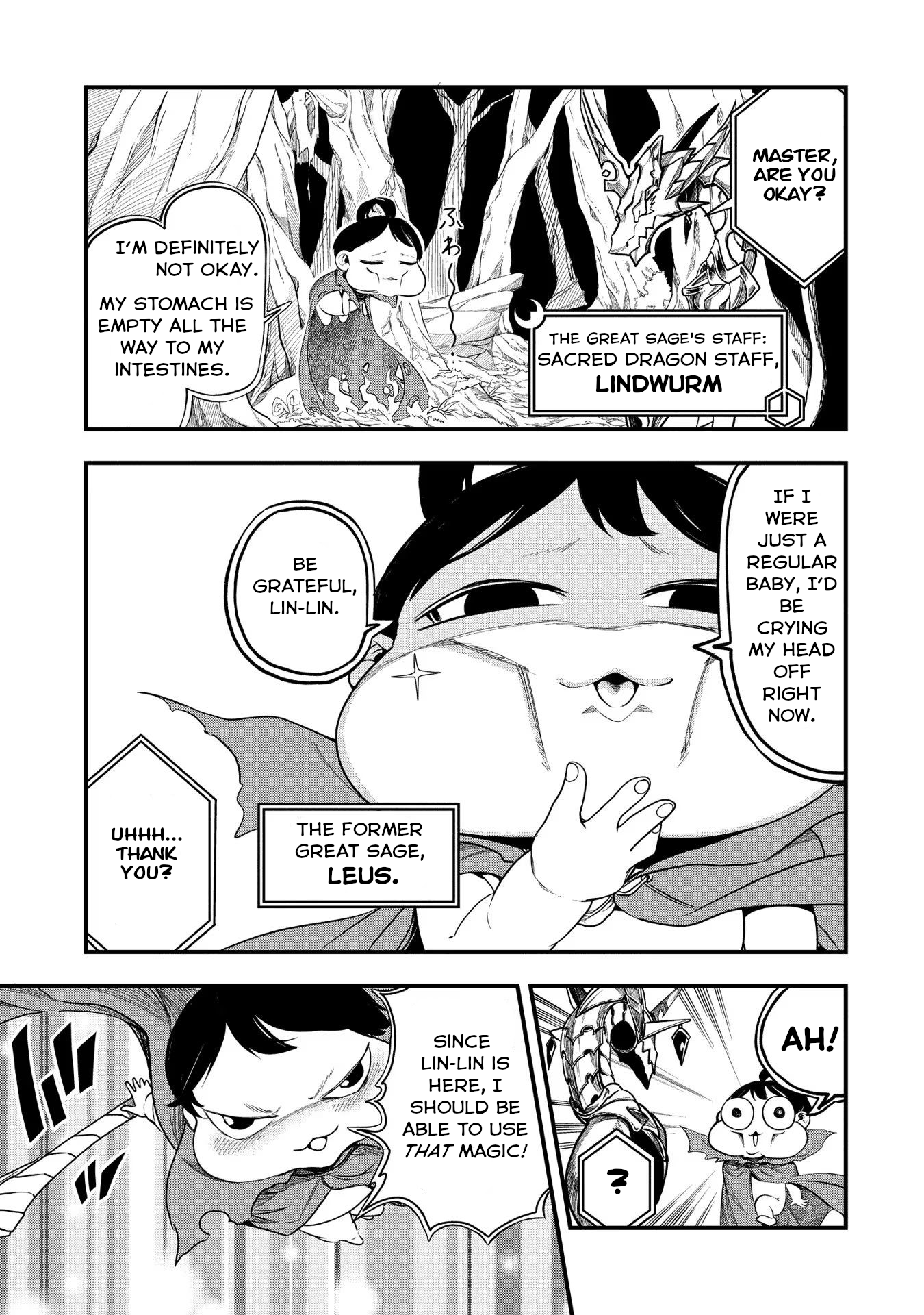 Umareta Chokugo ni Suterareta kedo, Zense ga Daikenja Datta node Yoyuu de Ikitemasu ~Saikyou Akachan Daibousou~ Starvation 第4页