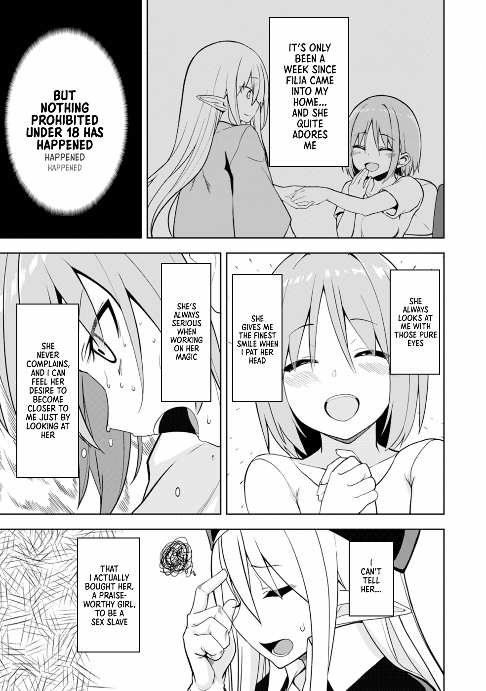 Eroi Koto Suru Tame ni Kyonyuu Bishoujo Dorei wo Katta Hazu ga, Oshishou-sama to Shitawa Rete Omotta Toori ni Ikanaku Naru Hanashi The Magician and A Picture Book 第4页