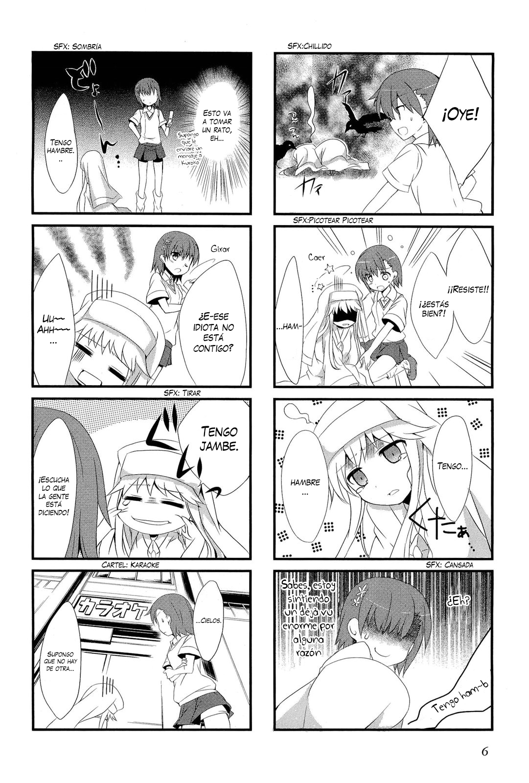 4-koma Koushiki Anthology - Toaru Kagaku no Railgun x Toaru Majutsu no Index In de Railgun (por Mishima Kurone) 第7页