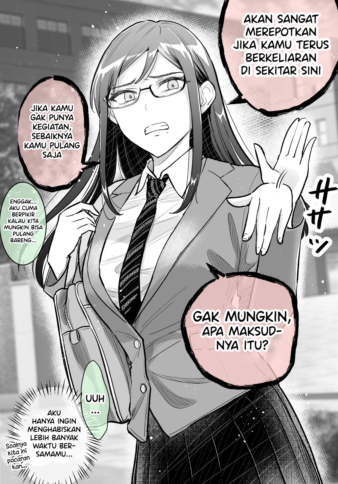 Katabutsu-kei Joshi ni Kokuhaku shitemita Aku Mencoba Menyergap Pacarku yang Serius Sepulang Sekolah 第1页