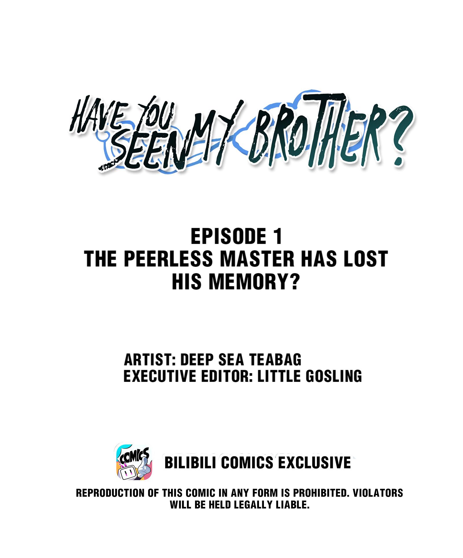 Have You Seen My Brother? The Peerless Master Has Lost His Memory? 第2页
