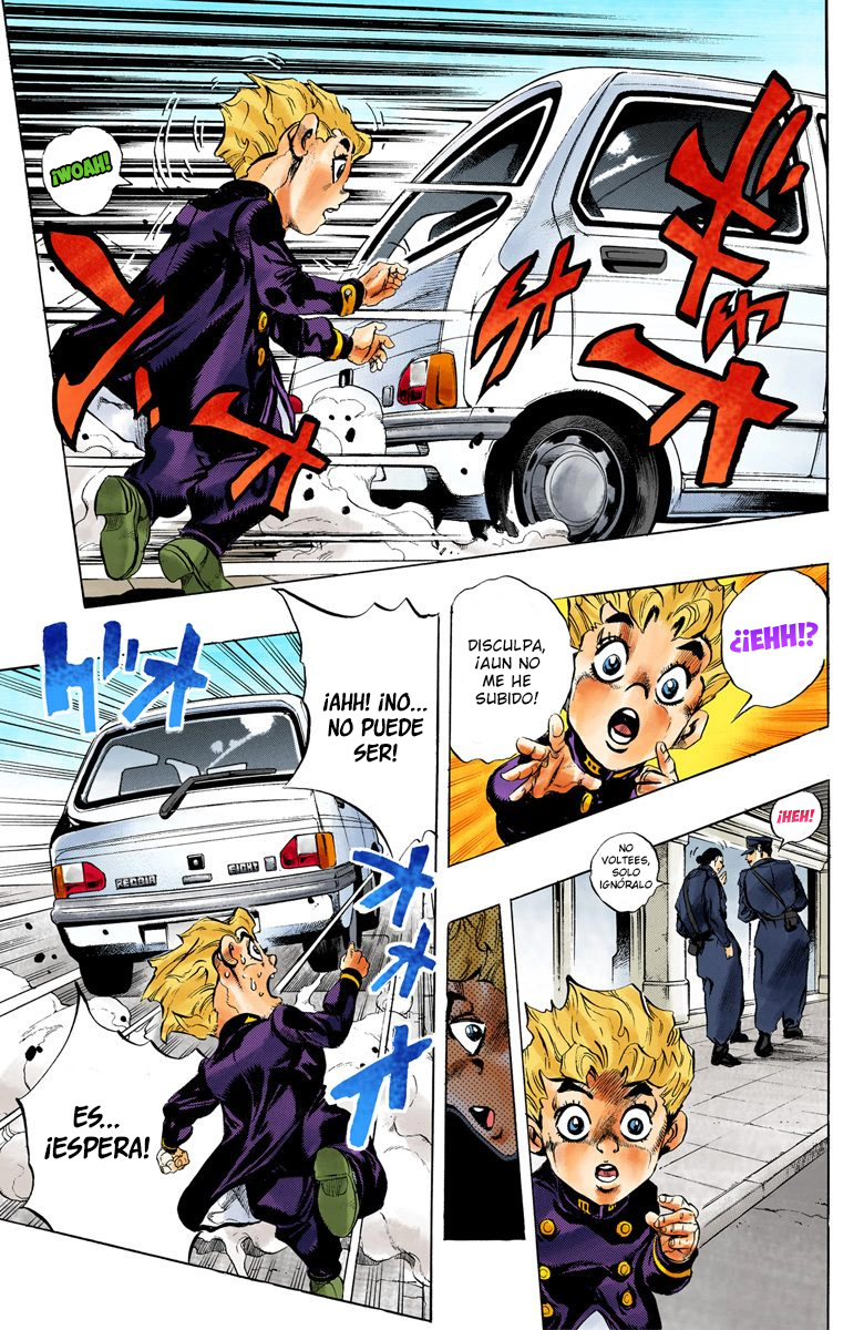 JoJo no Kimyou na Bouken Part 5: Ougon no Kaze (Official Colored) Gold Experience parte 1 (Color Español) 第14页