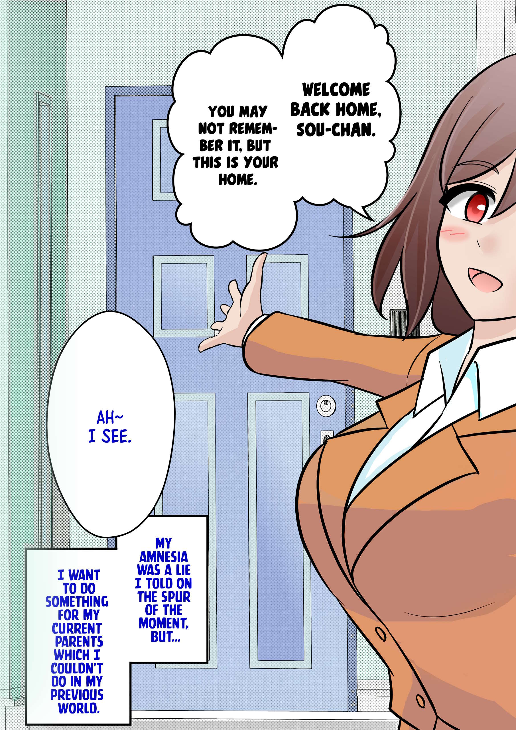 Danjo-hi 1:39 no Heikou Sekai wa Omoi no Hoka Futsuu (Fan Colored) Returning Home 第1页