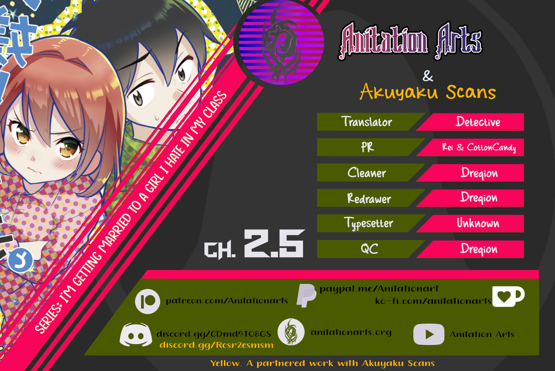 Class no Daikirai na Joshi to Kekkon Suru Koto ni Natta. Vol. 1 Ch. 2.2 第1页