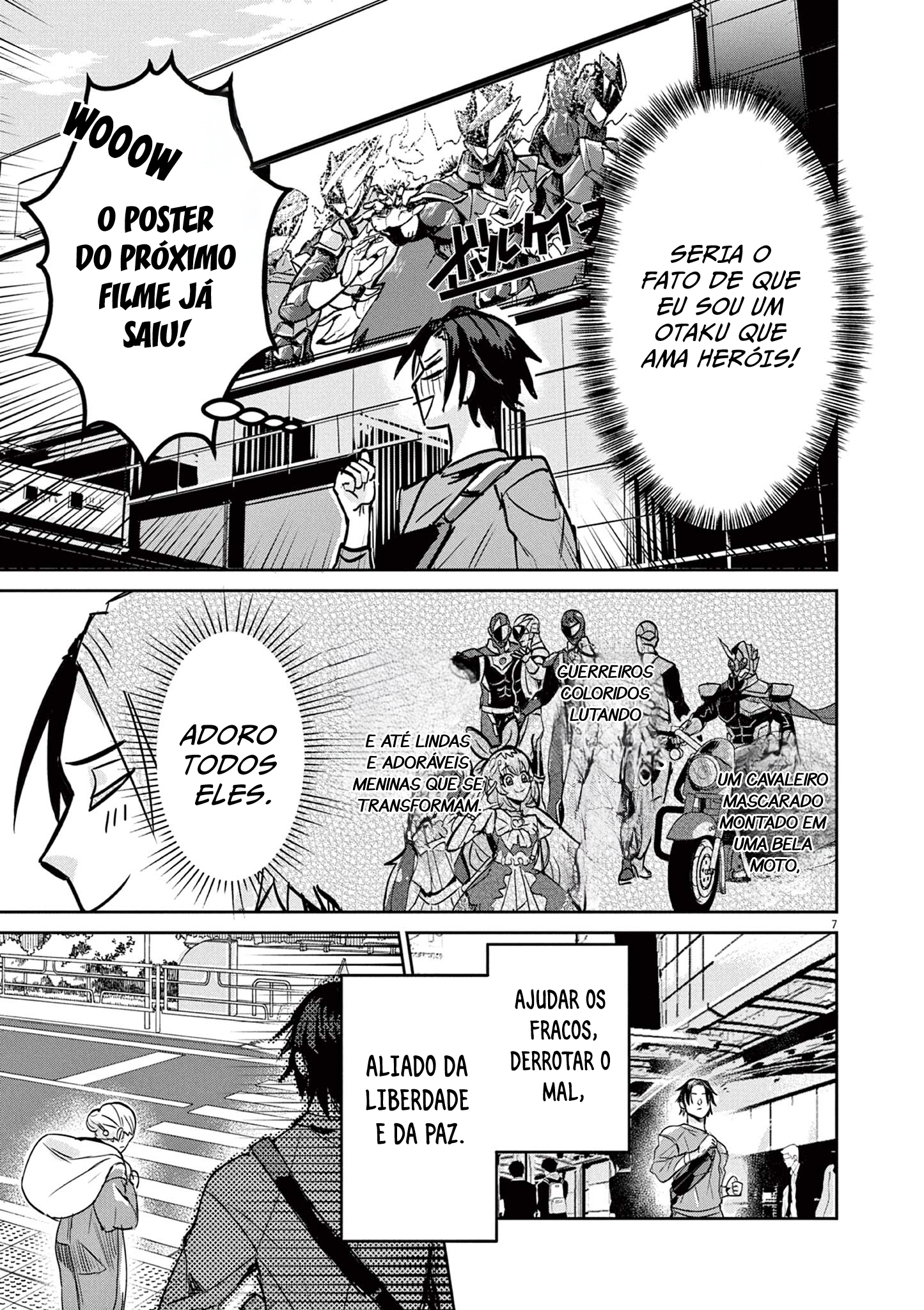 Nichiasa Suki no Otaku ga Akuyaku Seito ni Tenseishita Kekka, Hametsu Flag ga Houkaishiteiku Ken ni Tsuite Cruzando Mundos, Cheguei! 第7页