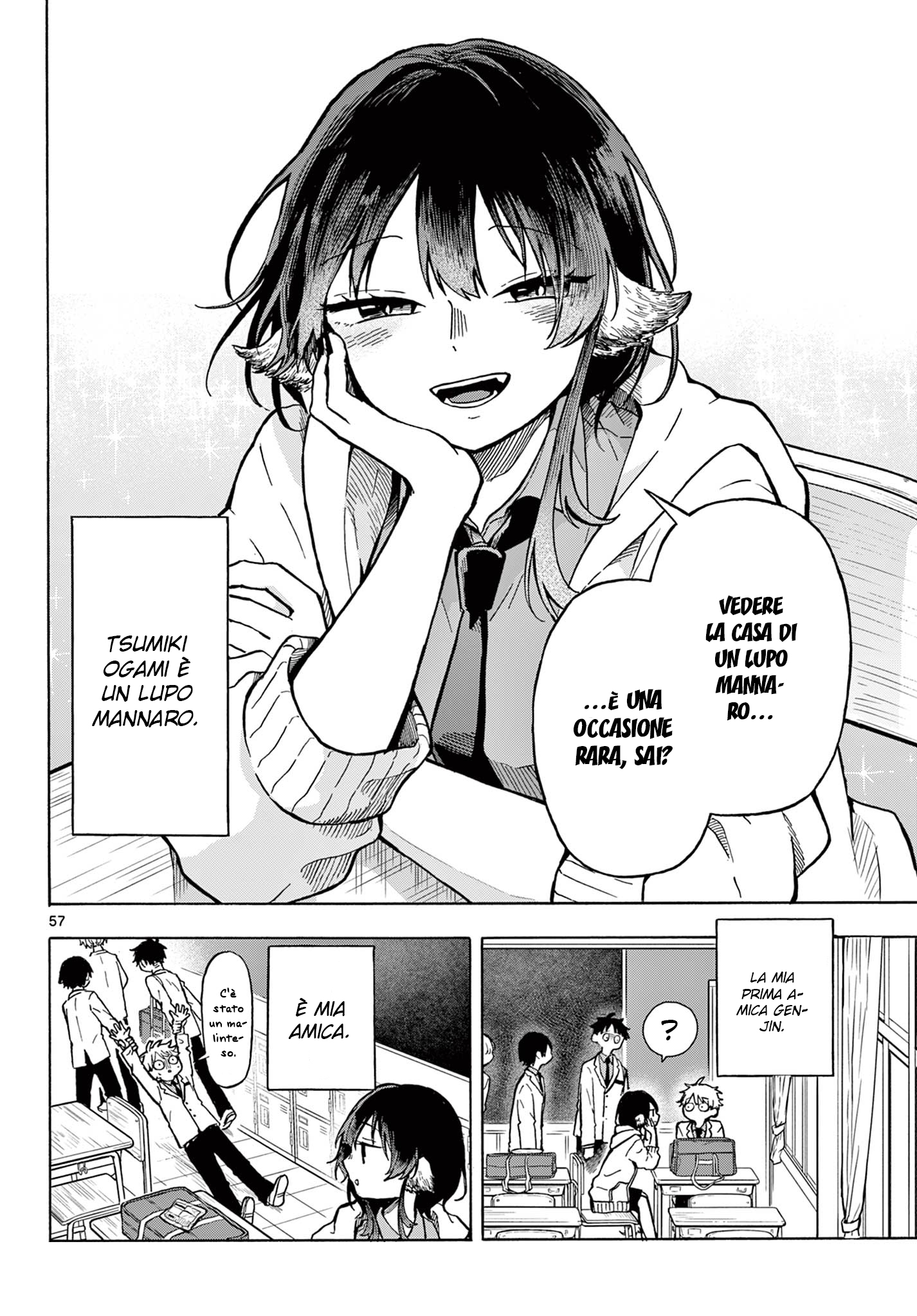Ogami Tsumiki to Kinichijou. Tsumiki-san è un lupo mannaro 第55页