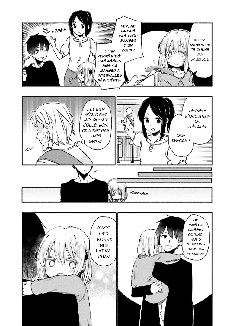 Uchi no Ko no Tame naraba, Ore wa Moshikashitara Maou mo Taoseru kamo Shirenai. Rencontre entre le jeune homme et la fillette 第19页