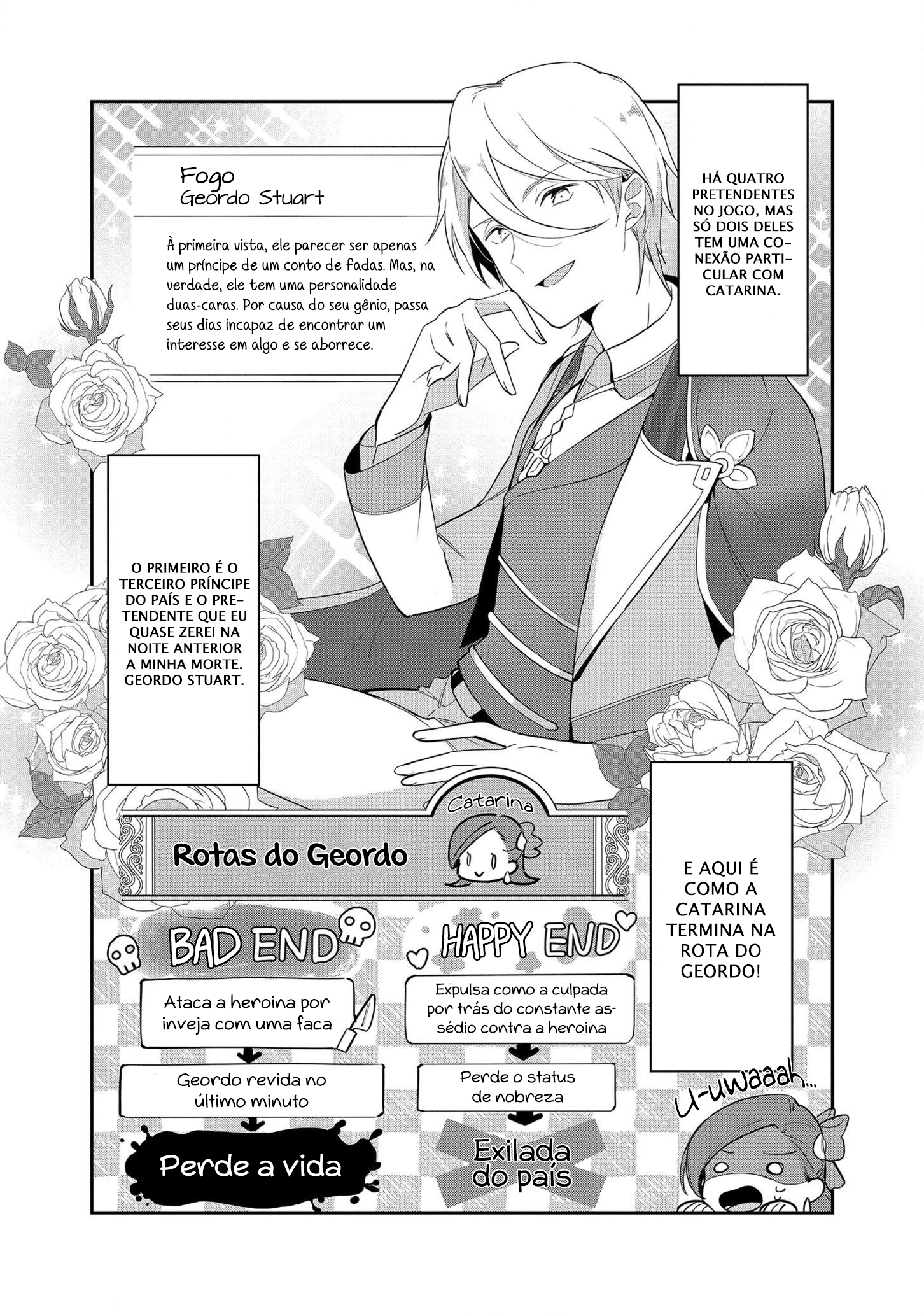 Otome Game no Hametsu Flag shika nai Akuyaku Reijou ni Tensei shite shimatta... Zettai Zetsumei! Hametsu Sunzen Hen Uma Catarina de 15 Recuperou as Memórias da dua Vida Passada 第24页
