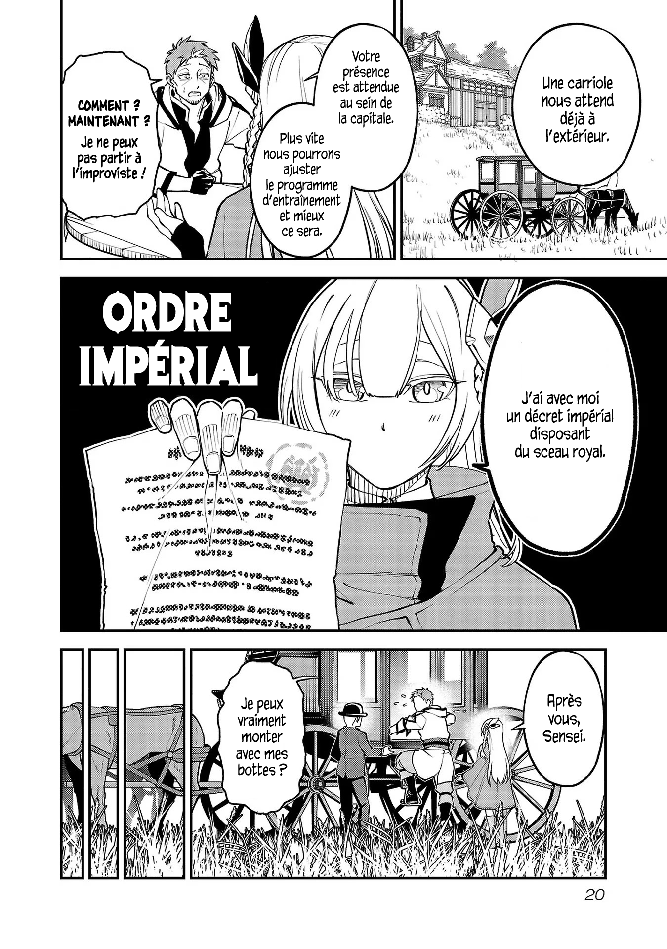 Katainaka no Ossan, Kensei ni Naru ~Tada no Inaka no Kenjutsu Shihan Datta noni, Taisei Shita Deshi-tachi ga Ore wo Hottekurenai Ken~ Un homme d'âge mûr et deux belles femmes. 第23页