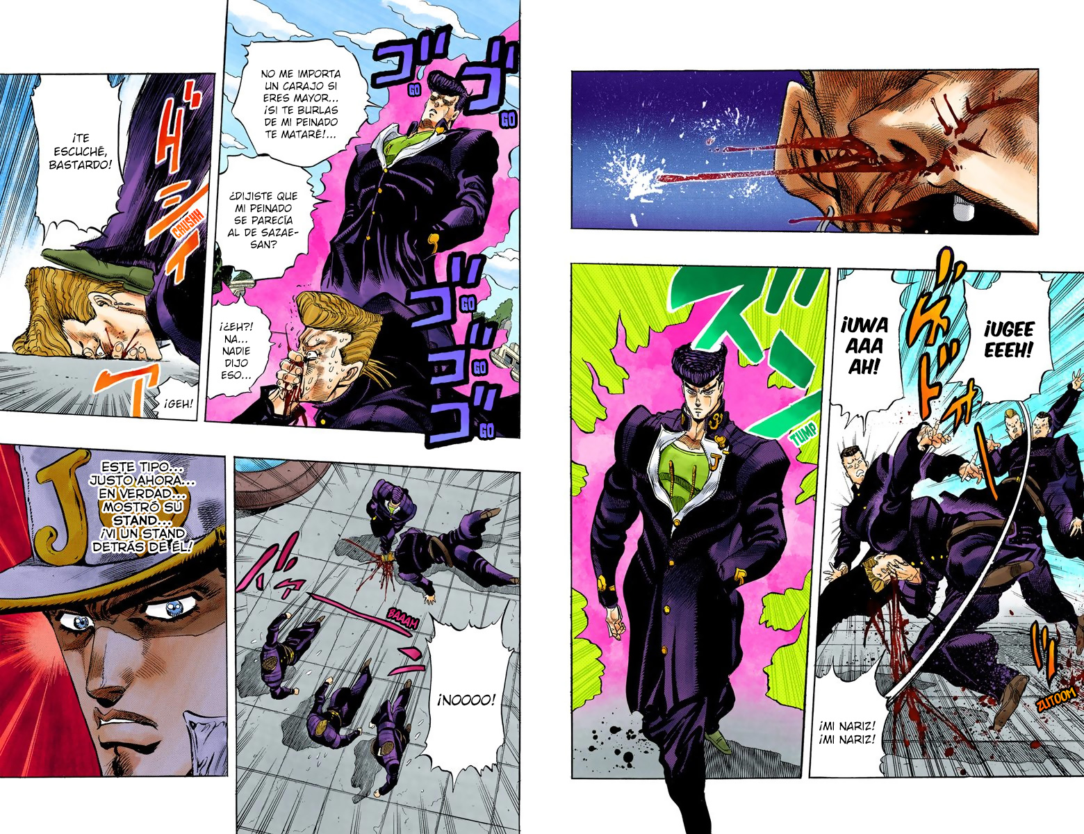 JoJo's Bizarre Adventure, Part 4: Diamond Is Unbreakable (Official Colored) ¡Jotaro Kujo conoce a Josuke Higashikata! - Parte 1 第11页