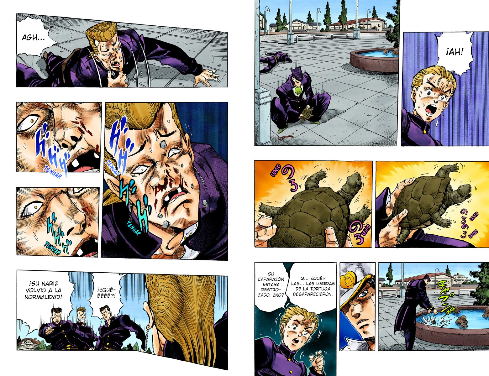 JoJo's Bizarre Adventure, Part 4: Diamond Is Unbreakable (Official Colored) ¡Jotaro Kujo conoce a Josuke Higashikata! - Parte 1 第12页