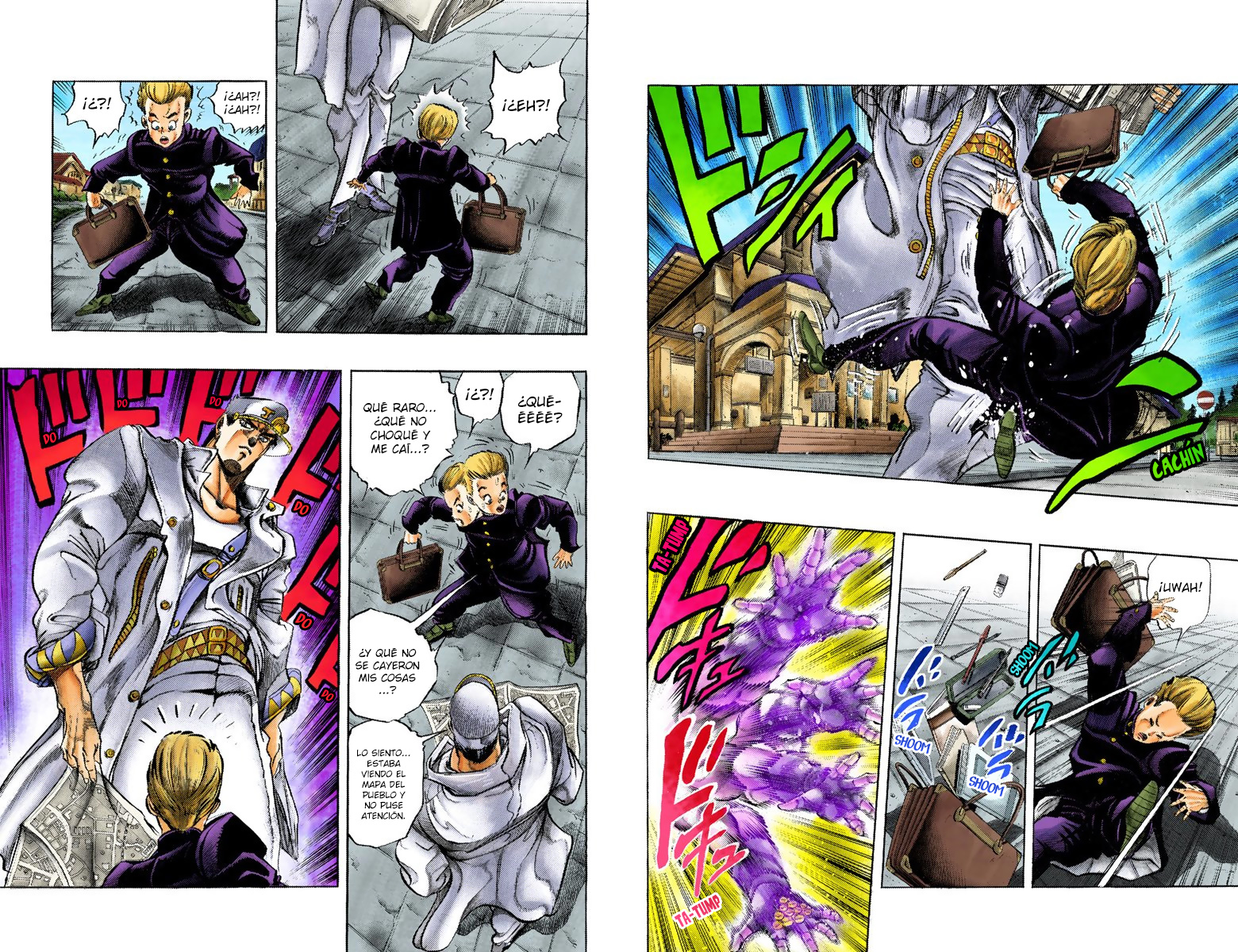 JoJo's Bizarre Adventure, Part 4: Diamond Is Unbreakable (Official Colored) ¡Jotaro Kujo conoce a Josuke Higashikata! - Parte 1 第4页