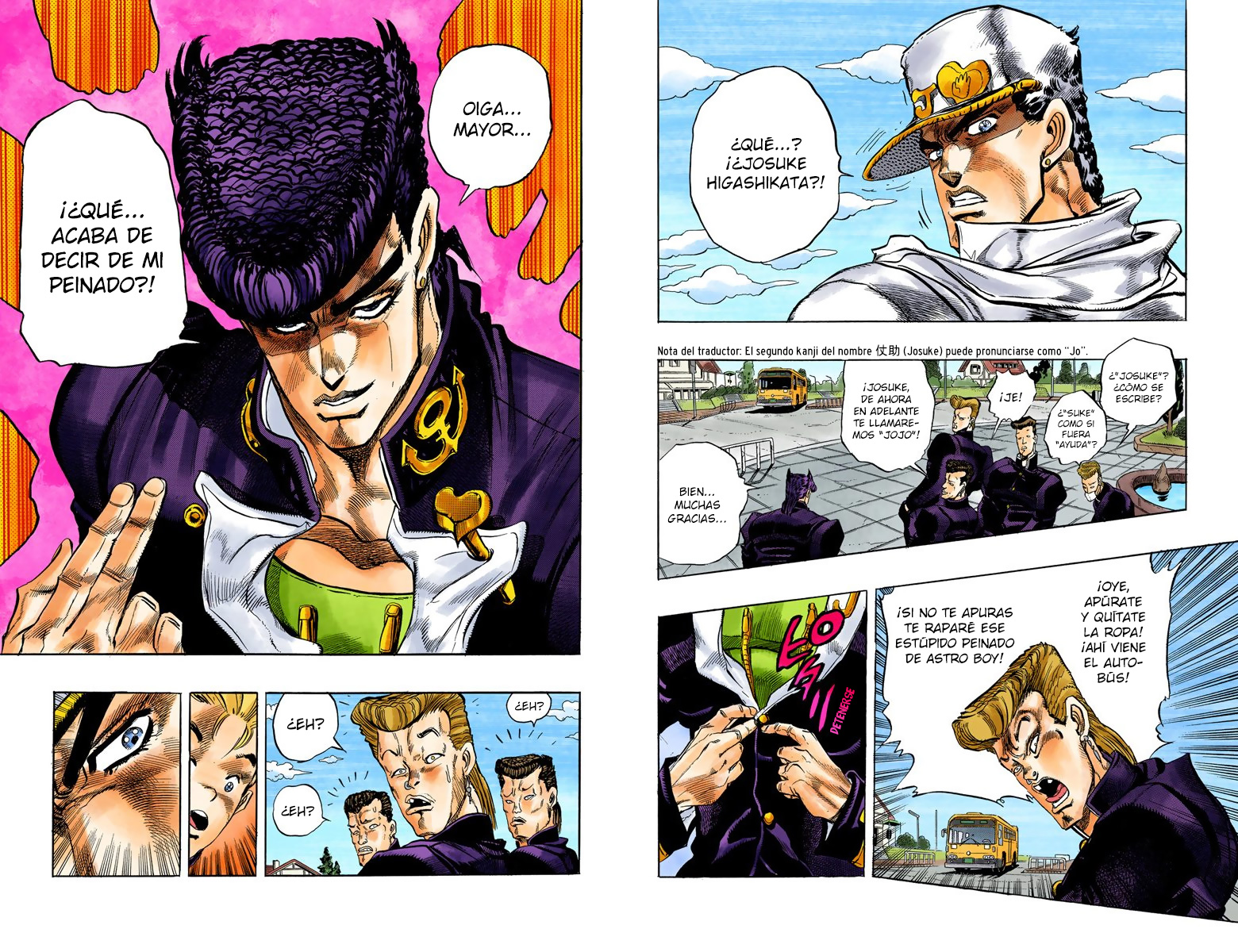 JoJo's Bizarre Adventure, Part 4: Diamond Is Unbreakable (Official Colored) ¡Jotaro Kujo conoce a Josuke Higashikata! - Parte 1 第9页