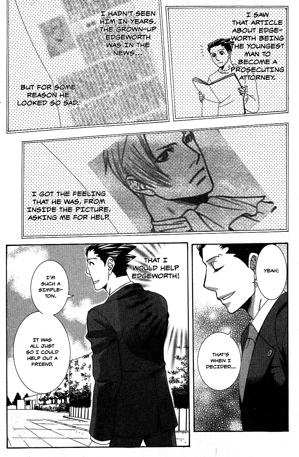 Gyakuten Saiban Official Anthology Comic: Naruhodou-hen Progress Toward Tomorrow - by Tamako Yamauchi 第14页