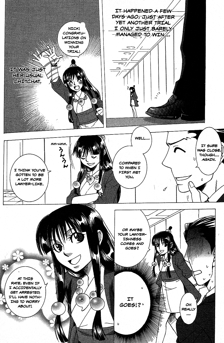 Gyakuten Saiban Official Anthology Comic: Naruhodou-hen Progress Toward Tomorrow - by Tamako Yamauchi 第9页