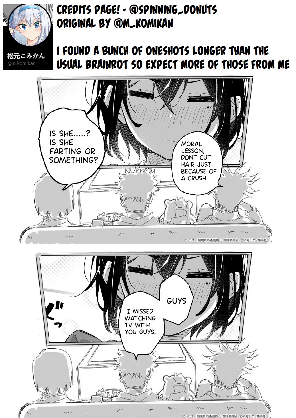 Cutting Her Hair After Finding out That the Person She Likes, Likes Short Cuts A story about getting a haircut after hearing your crush prefers short hair. 第5页