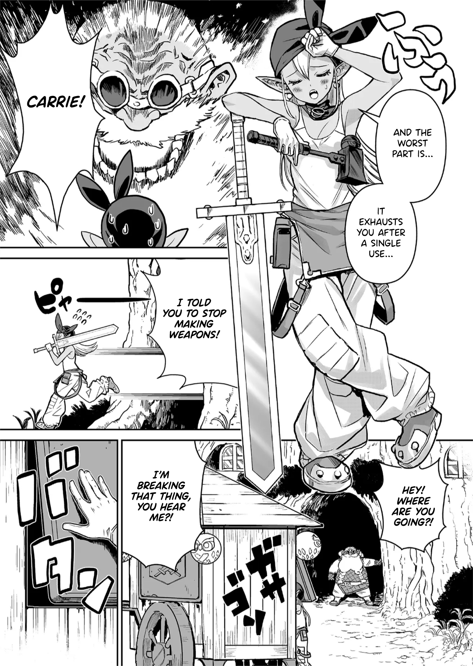 Abandoned: Tsuyosugite Buki ga Kowareru Yuusha to Buki Shokunin no Elf 第8页