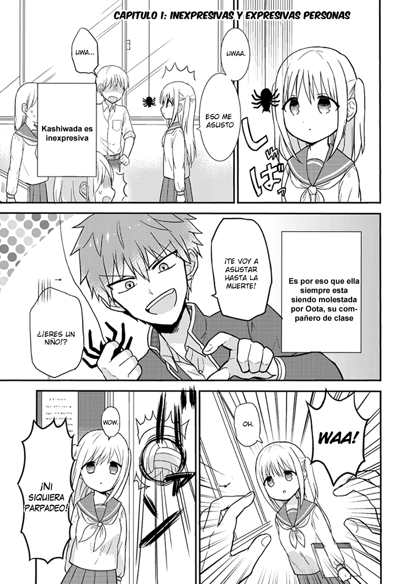 Kao ni Denai Kashiwada-san to Kao ni Deru Oota-kun Inexpresivas y Expresivas personas 第2页